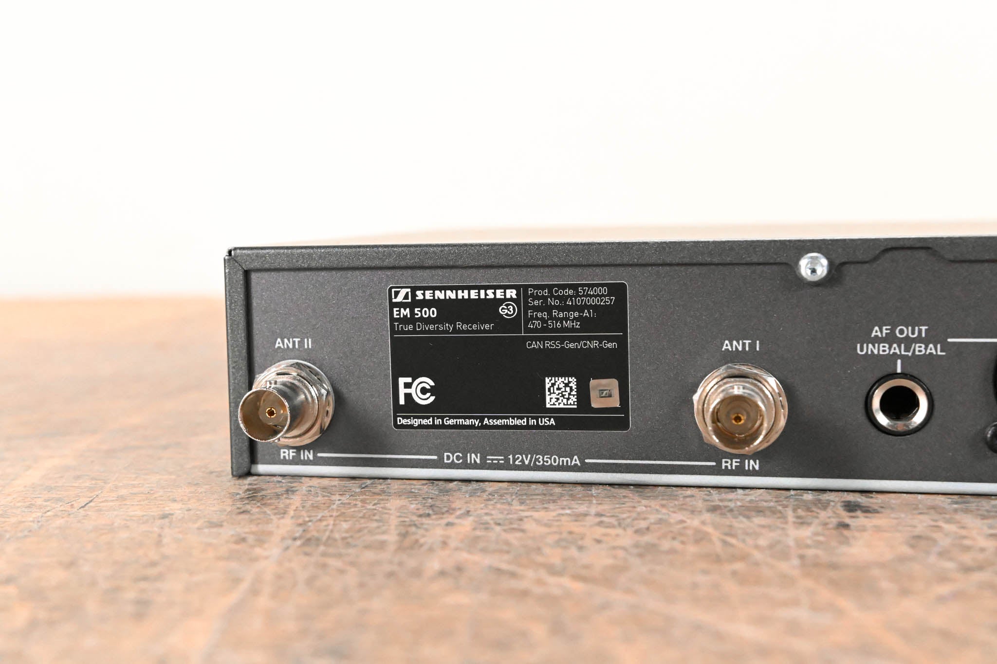 Sennheiser ew 500-945 G3 Handheld Mic System 470-516 MHz NO POWER SUPPLY