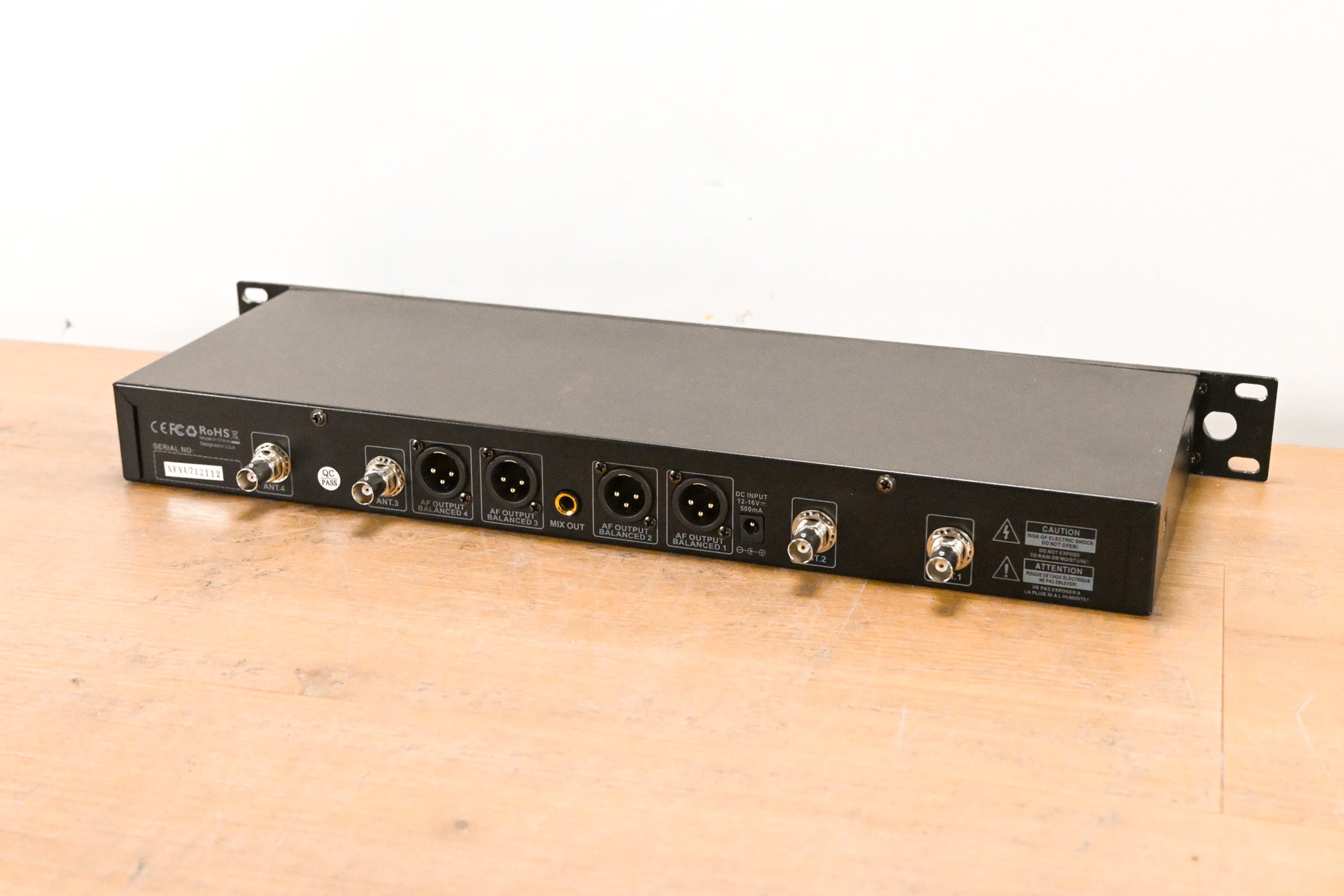 Phenyx Pro PWR-7000 4-CH Wireless Receiver for PTU-7000 System (NO PSU)
