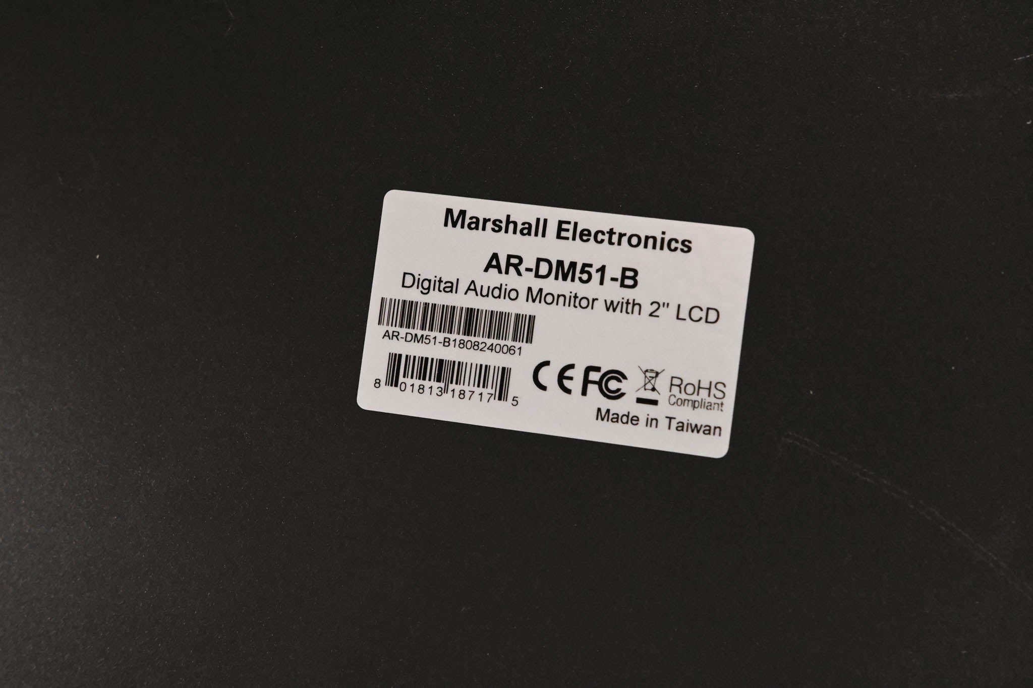 Marshall AR-DM51-B 16-Channel Audio Monitor with Built-in Preview Screen