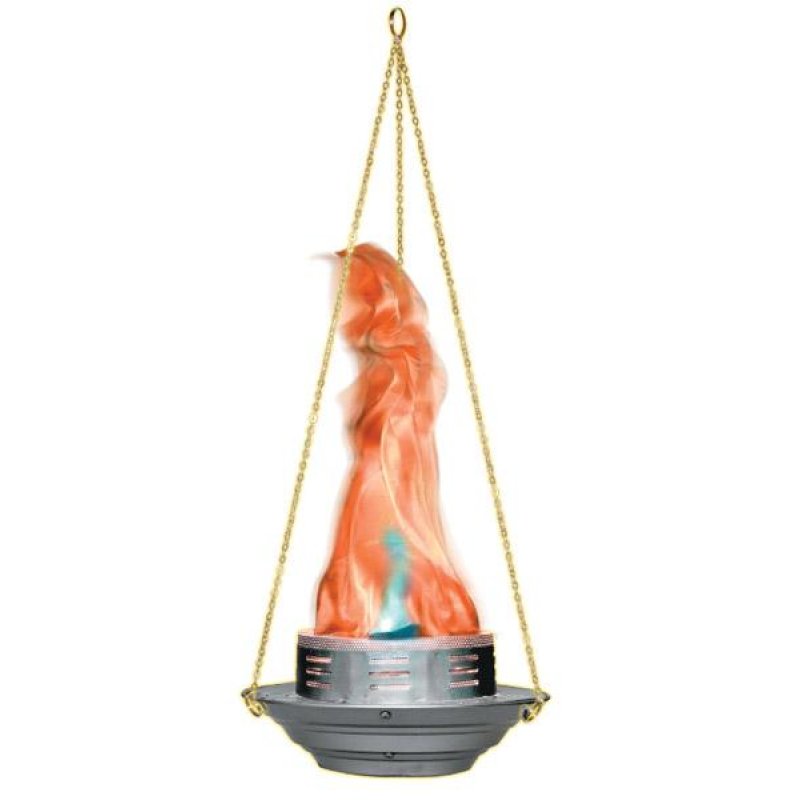 Simulated flame effect light; generates no heat!