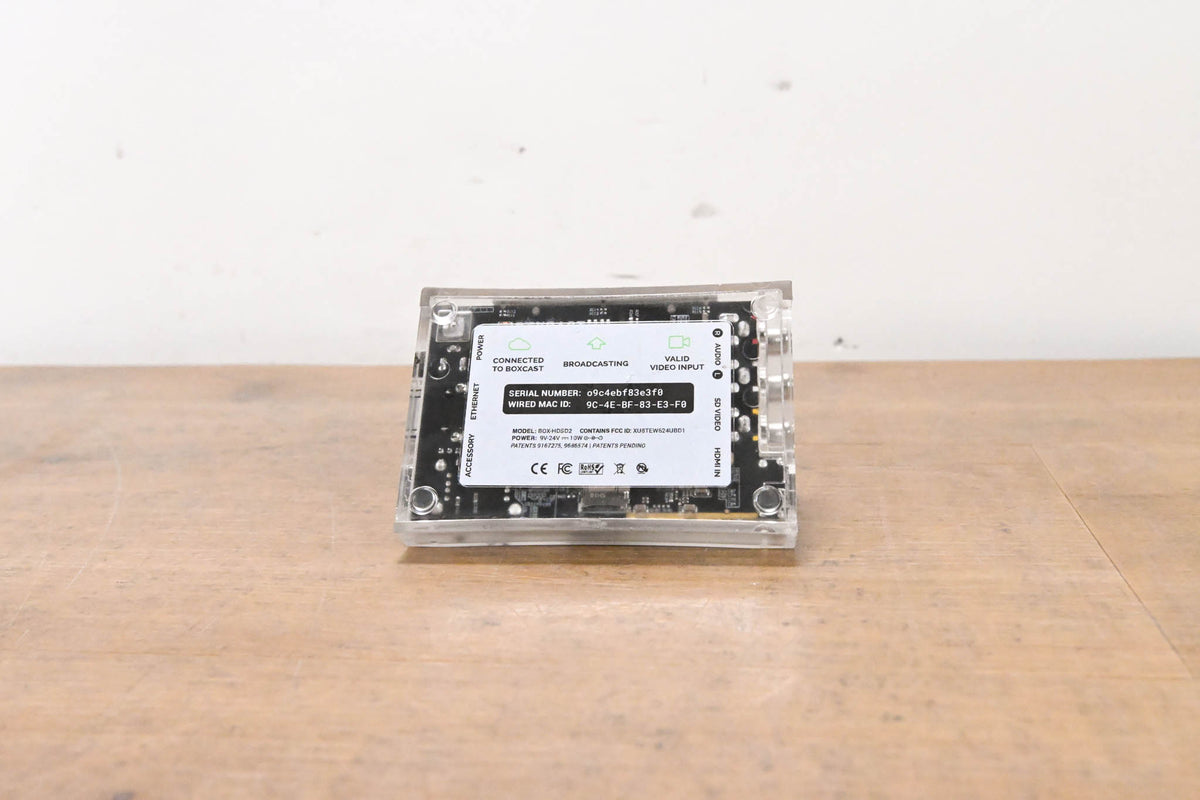 Boxcast BOX-HDSD2 HD Live Video Streaming Encoder (NO POWER SUPPLY)