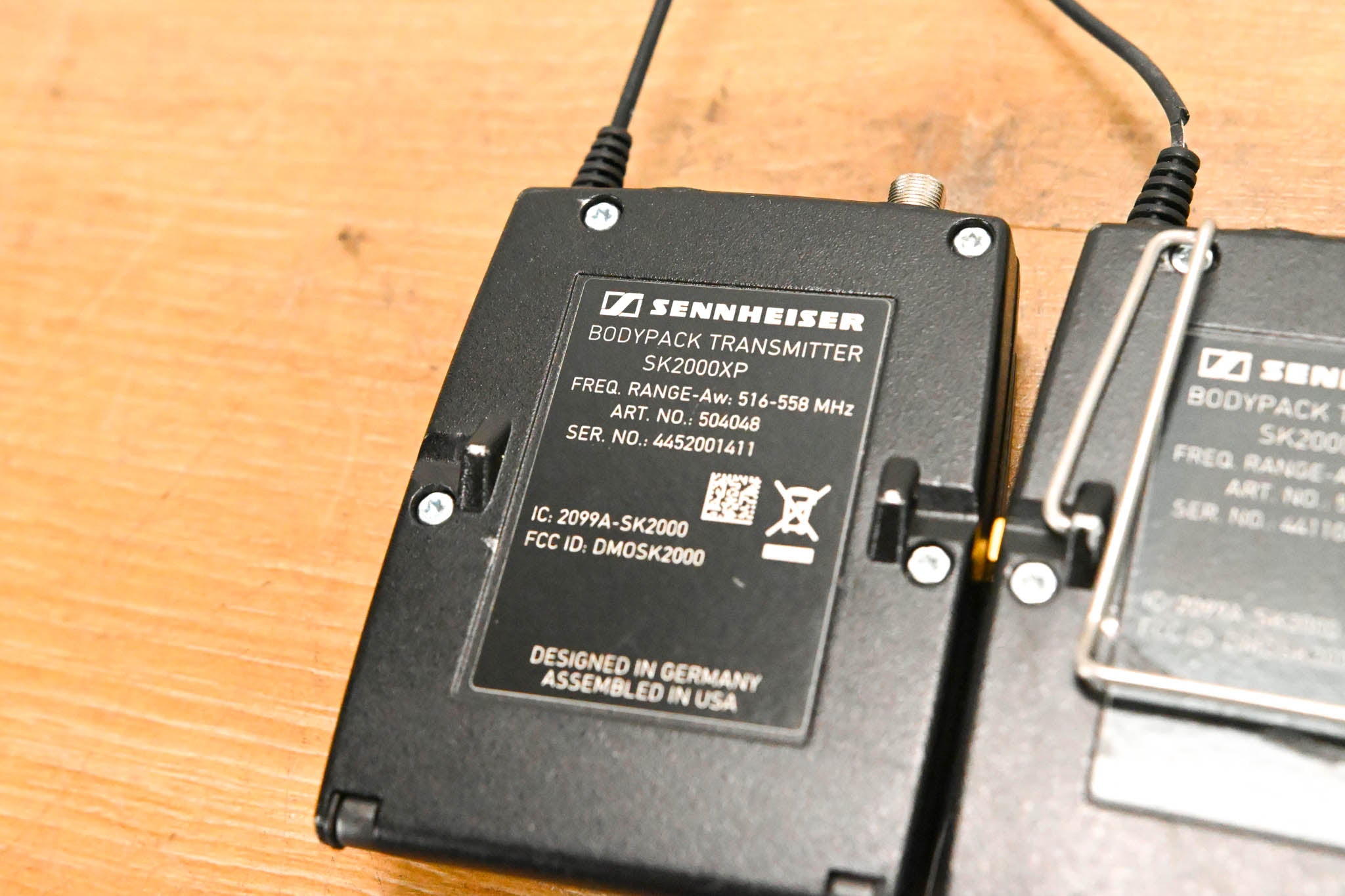 Sennheiser EM 2050 Wireless Receiver w/ two Beltpacks - 516-558 MHz