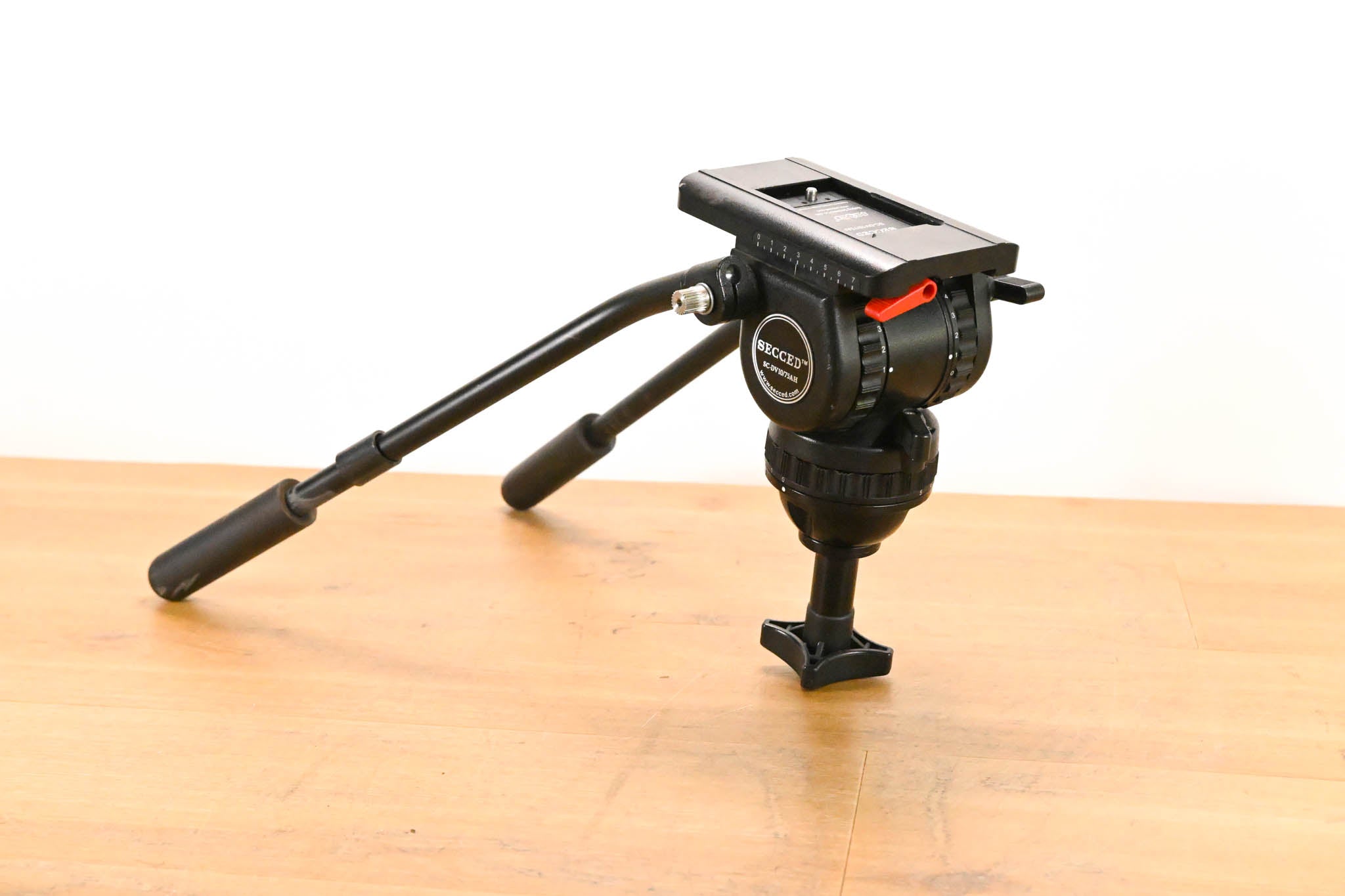 Secced SC-DV10/75AH 75mm Fluid Video Head w/ Dual Pan Bars