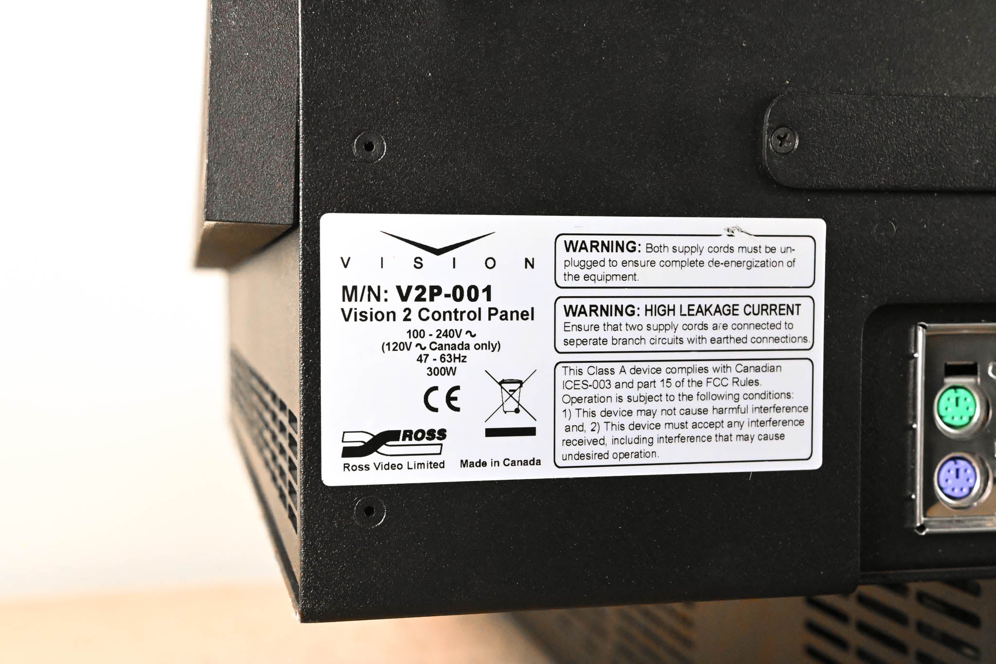 Ross Vision QMD 2 M/E Video Switcher with Vision 2 Panel and Touchscreen