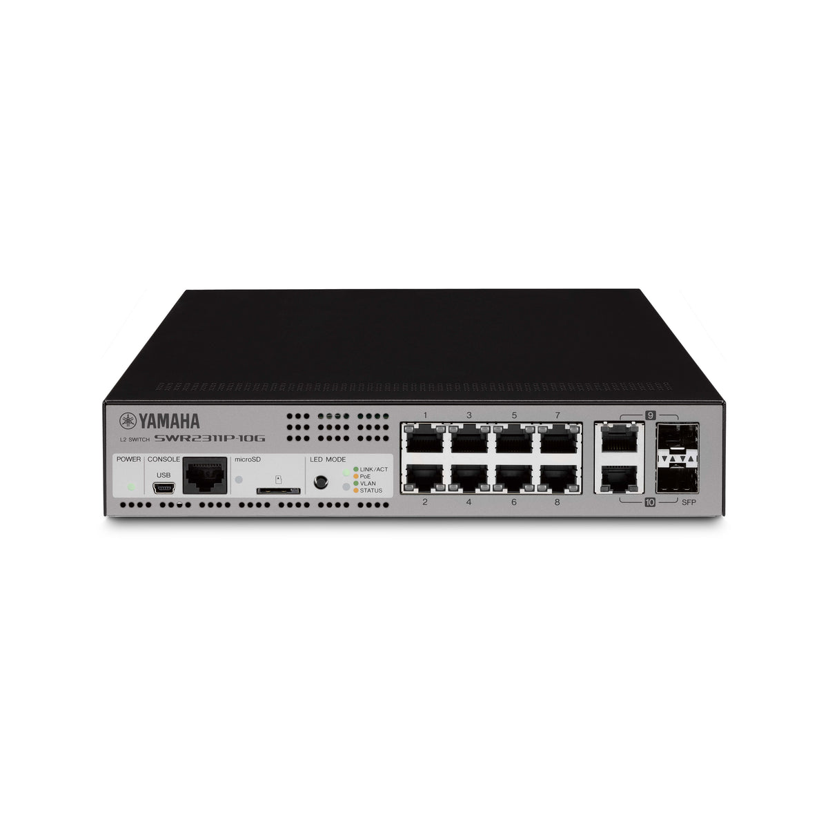10-Port L2 240W PoE Network Switch with 8 PoE ports