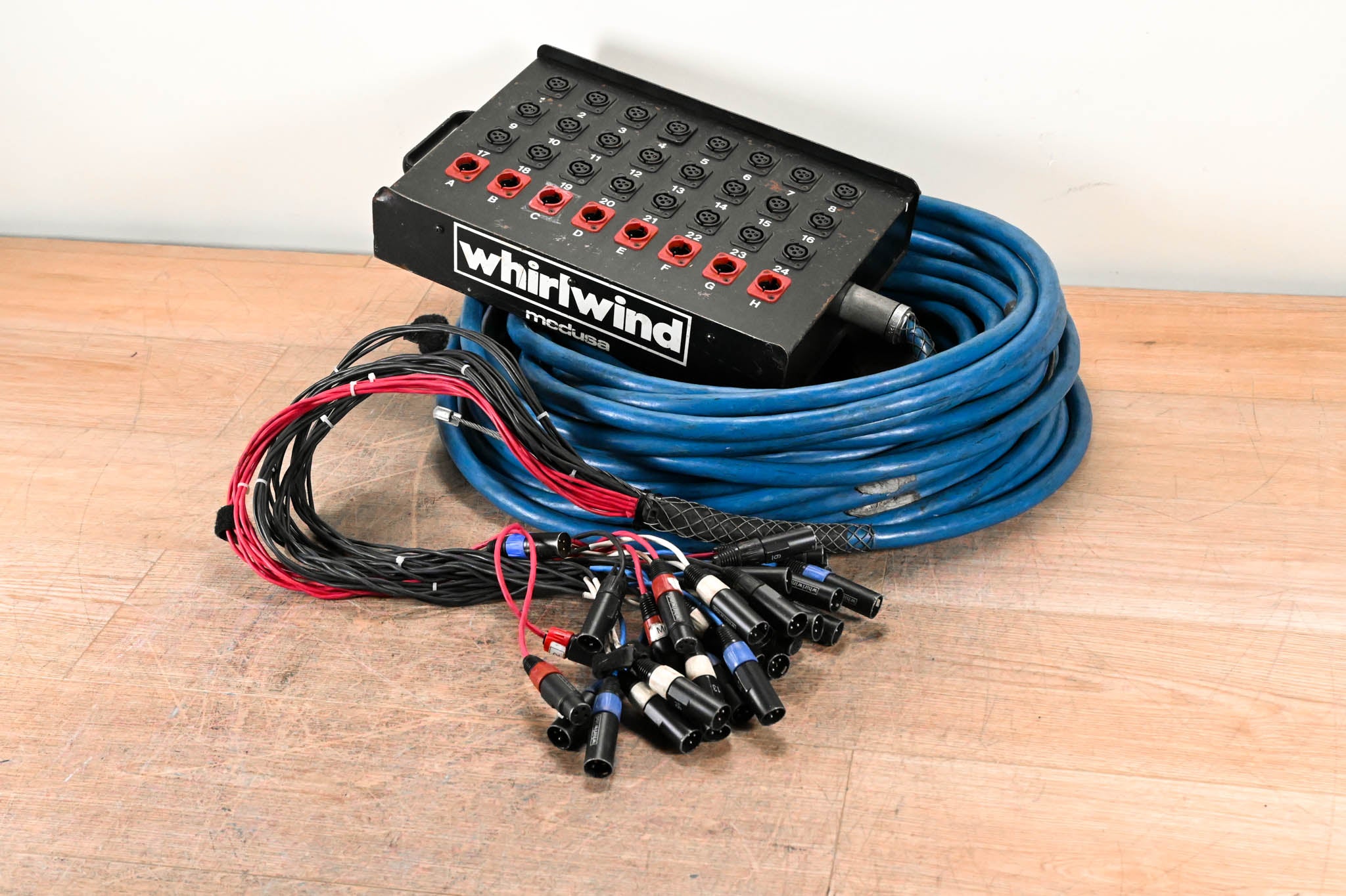 Whirlwind Medusa 24x8 XLR Stage Snake - 80'