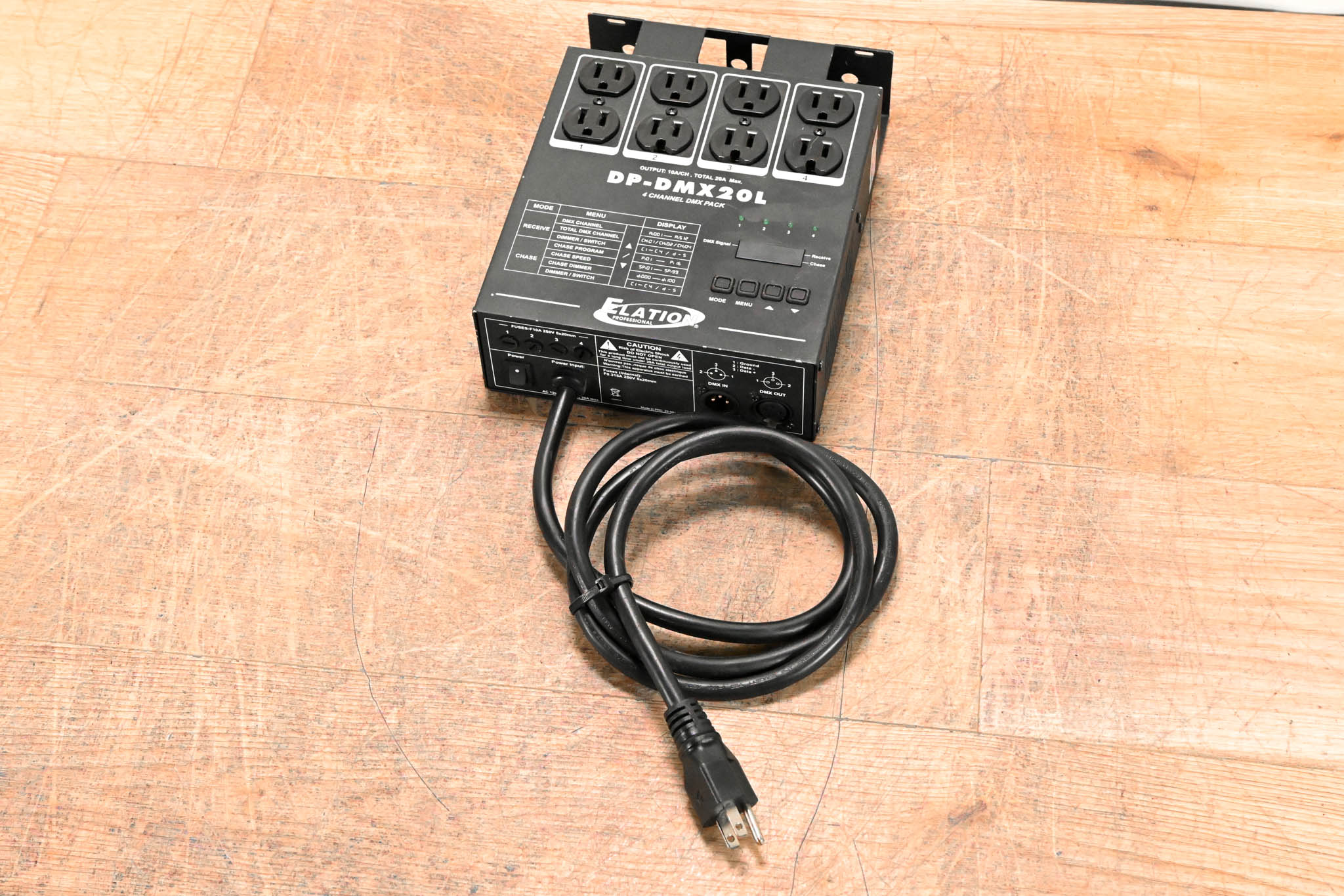 Elation DP-DMX20L 4-Channel DMX Dimmer/Switch Pack