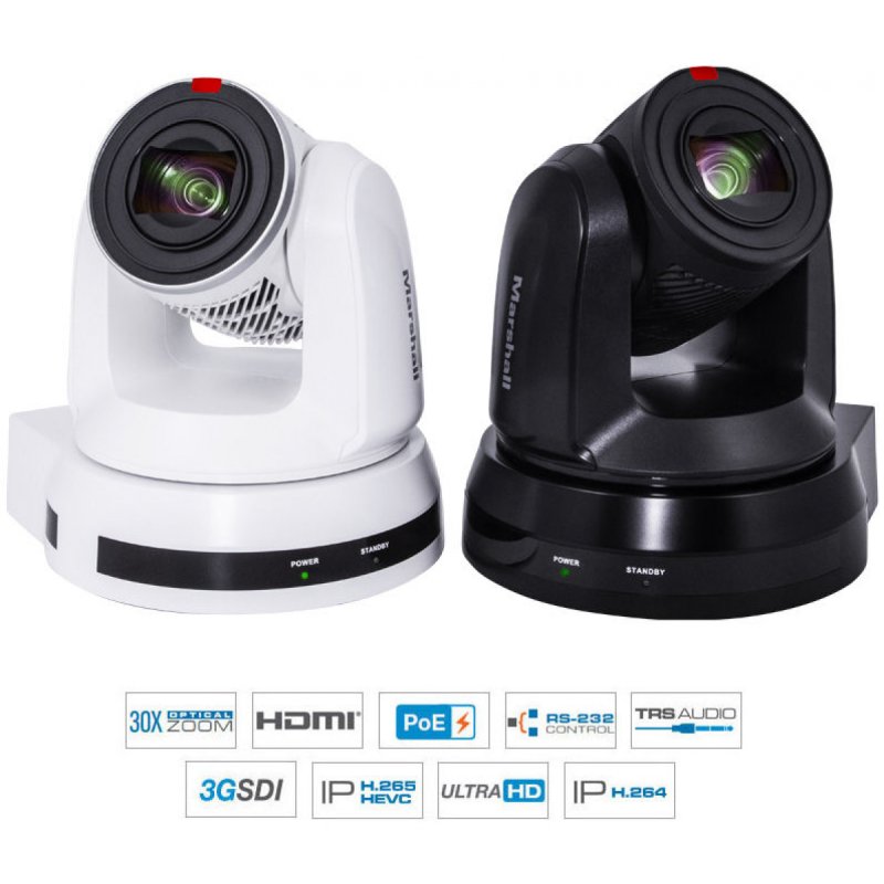 30x UHD30 IP (HEVC) PTZ Camera - White