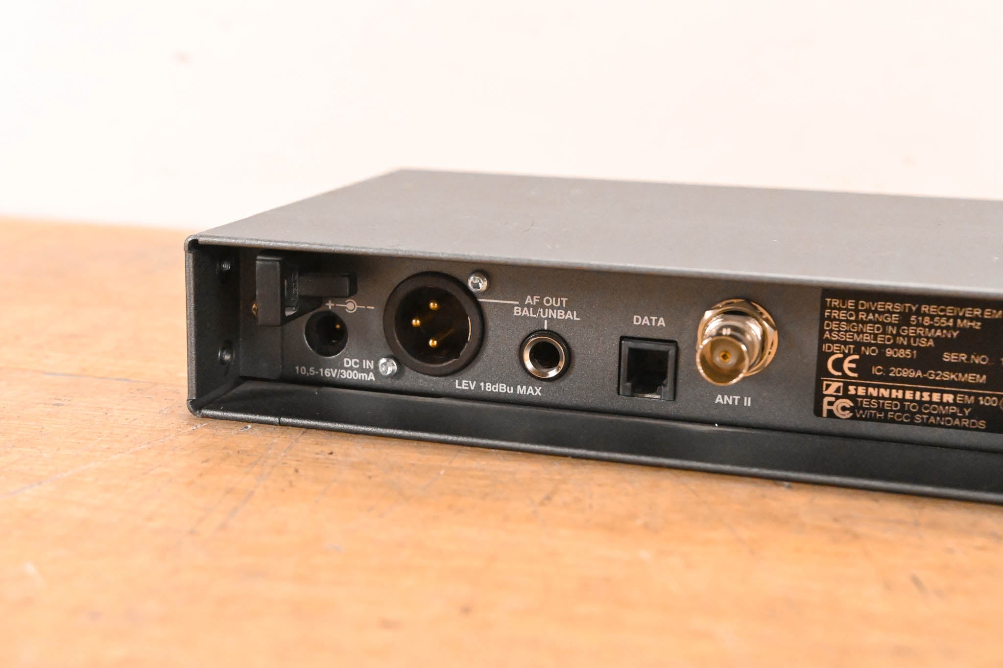 Sennheiser EM 100 G2 Wireless Receiver - 518-554 MHz (NO POWER SUPPLY)