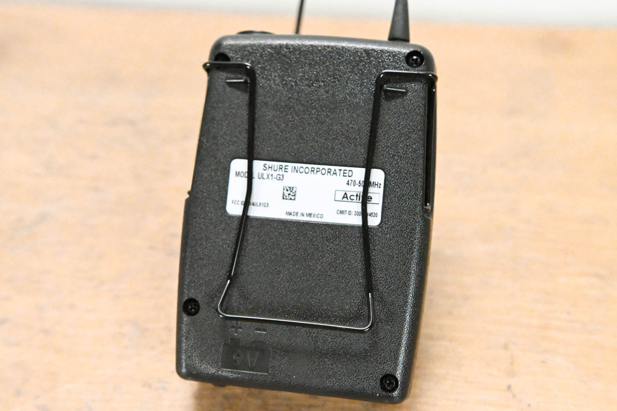 Shure ULXS14 Bodypack Wireless System - G3 Band (NO POWER SUPPLY)