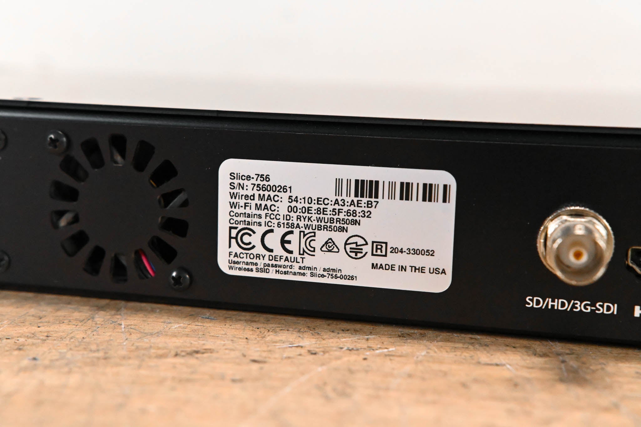 Teradek Slice-756 Rackmount HEVC Video Encoder