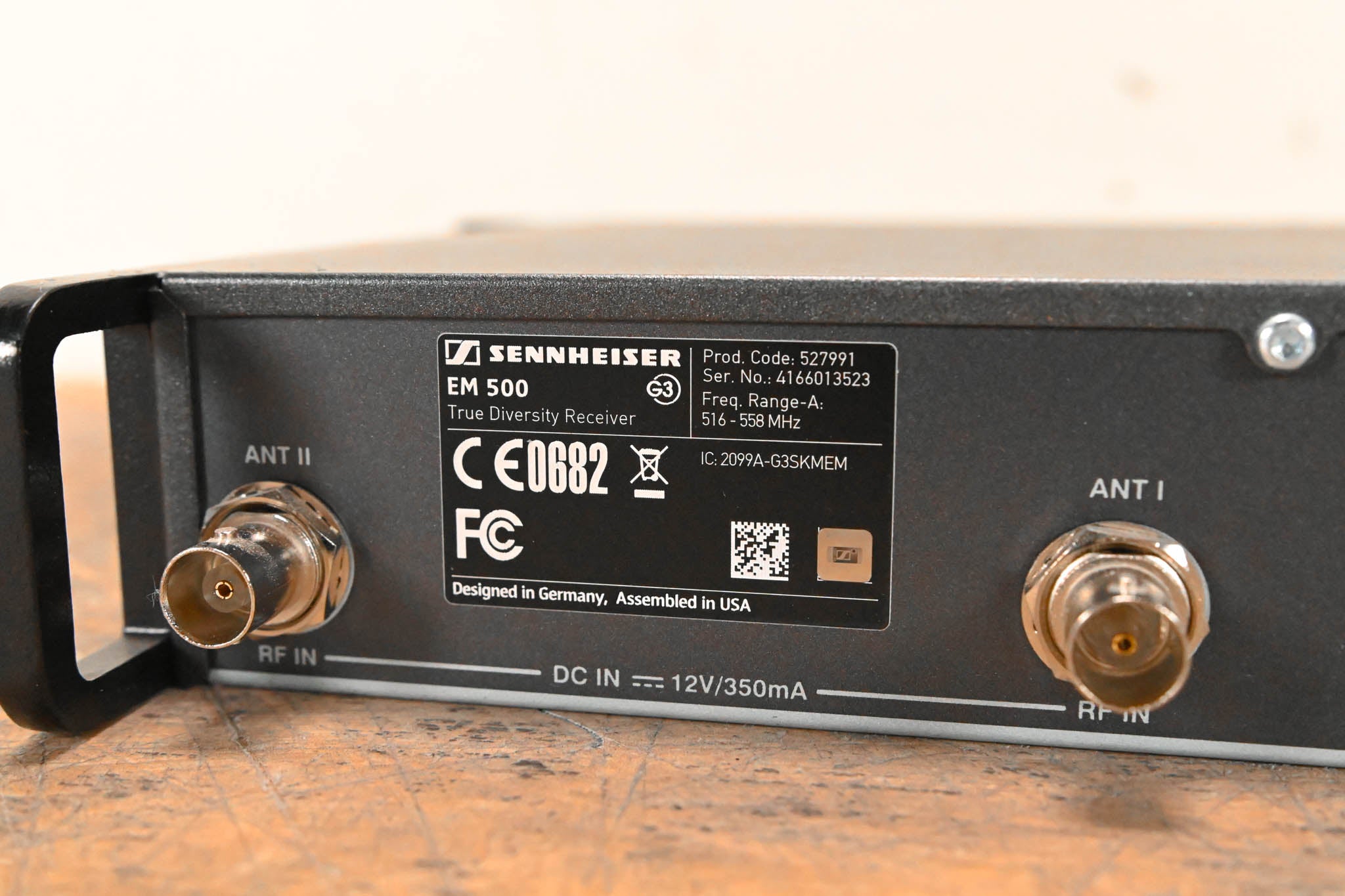 Sennheiser ew 500 G3 Handheld Wireless System - A Range NO POWER SUPPLY