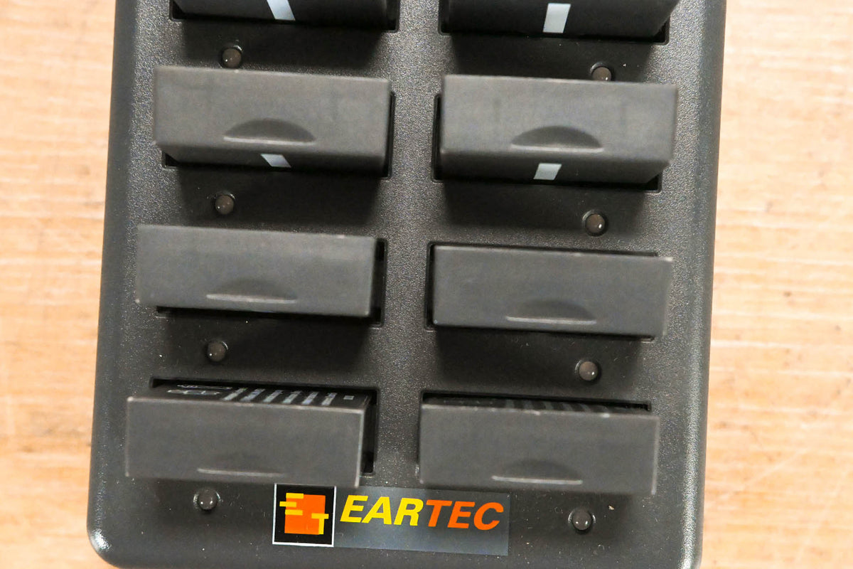 Eartec CHLX10E 10-Port Multi-Charger w/ 10 Batteries (NO POWER SUPPLY)
