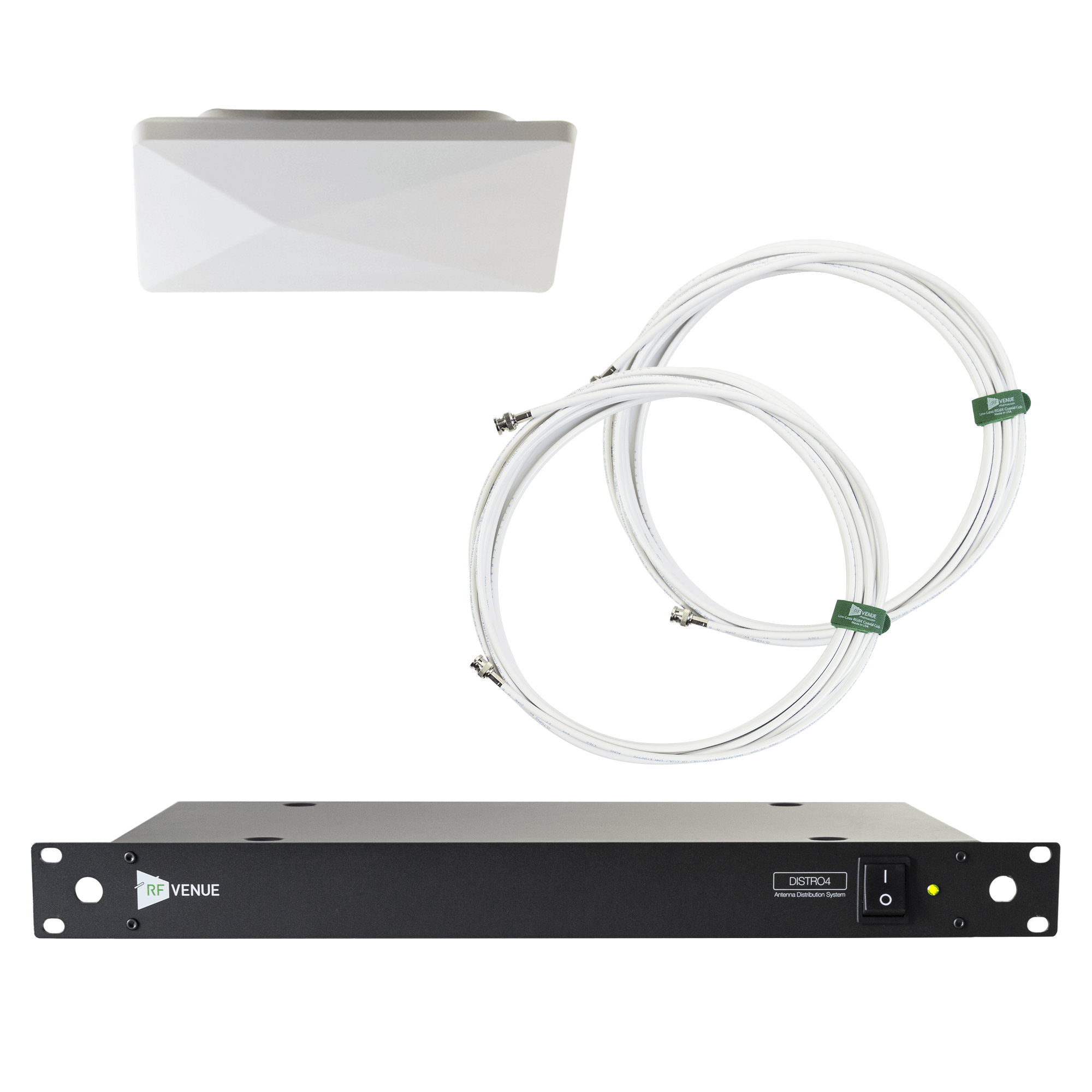 4 Channel Wireless Microphone Upgrade Pack with Diversity Architectural Antenna
