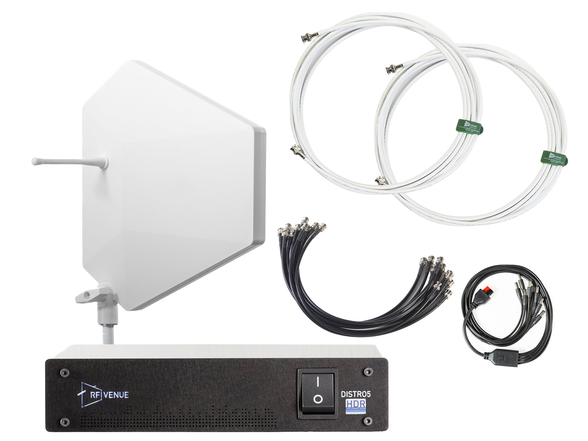 5 Channel Wireless Microphone Upgrade Pack with Diversity Fin® IPX Antenna
