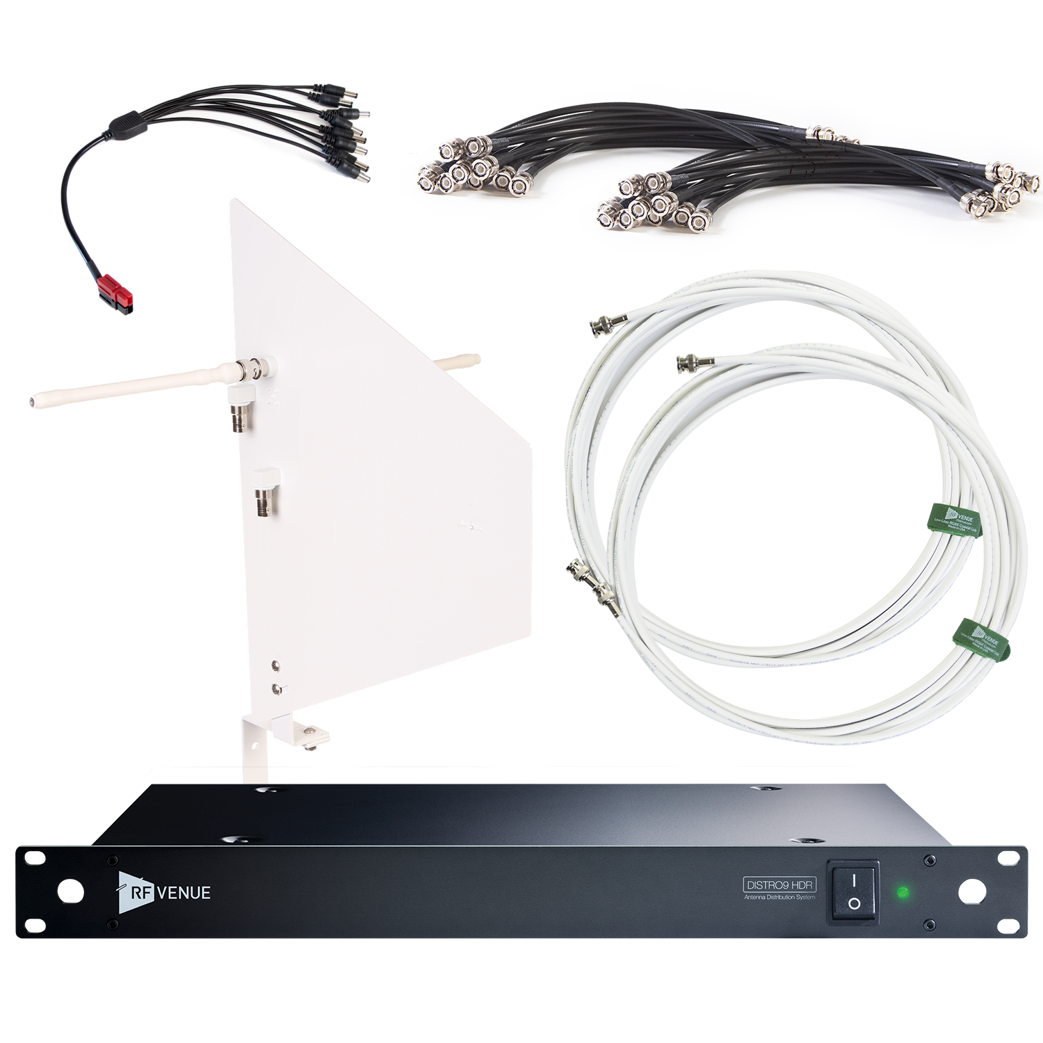 9 Channel Wireless Microphone Upgrade Pack with Wallmount Diversity Fin Antenna