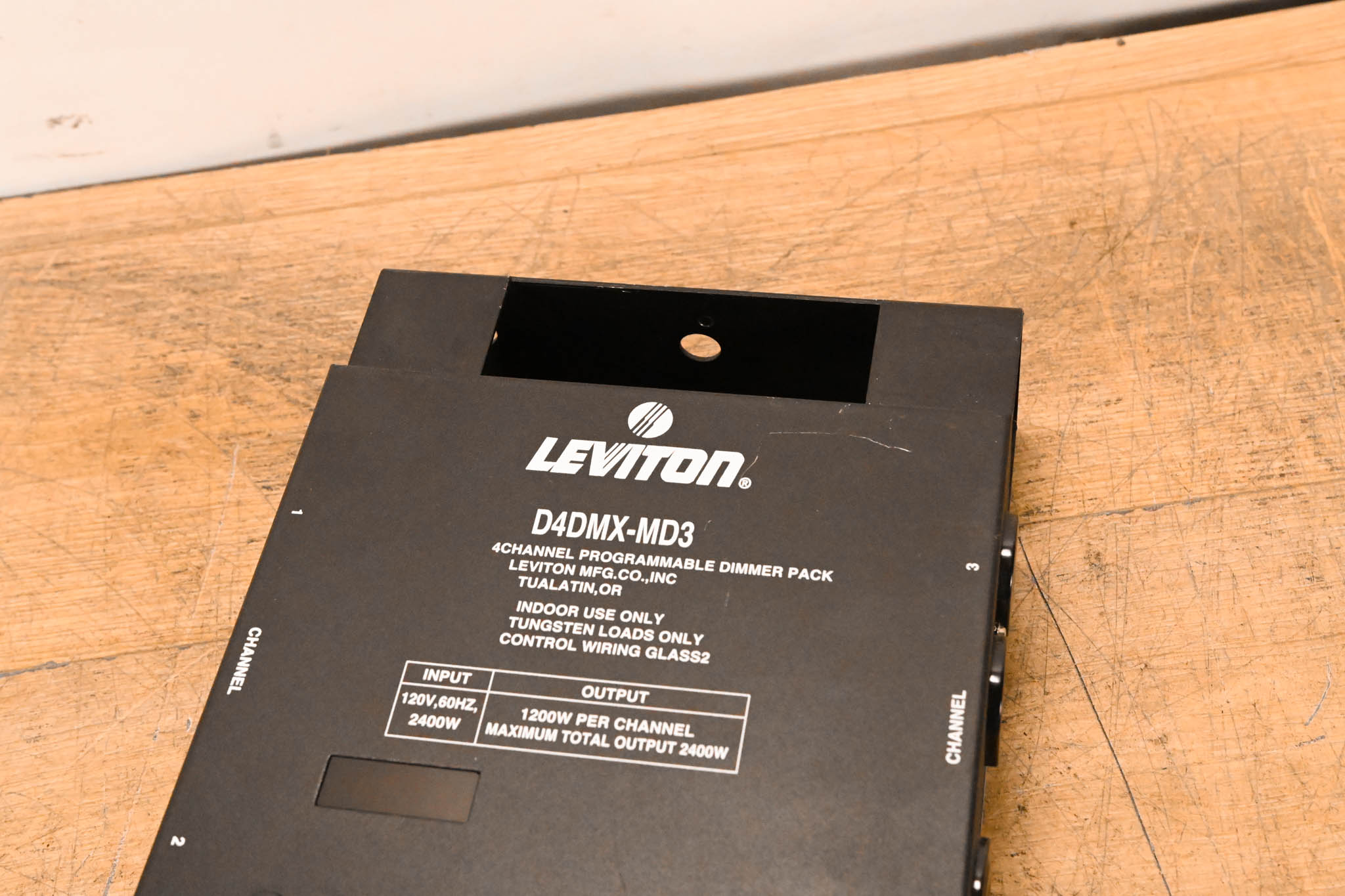 Leviton D4DMX-MD3 4-Channel Programmable Dimmer Pack
