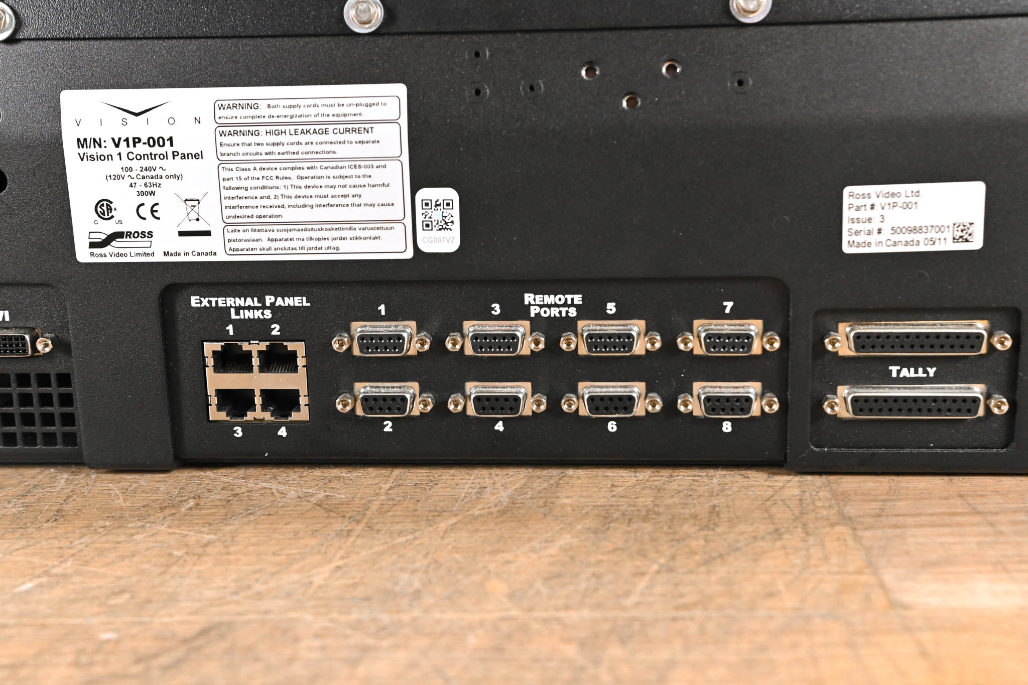 Ross Vision QMD 1 M/E Video Switcher with Vision 1 Panel