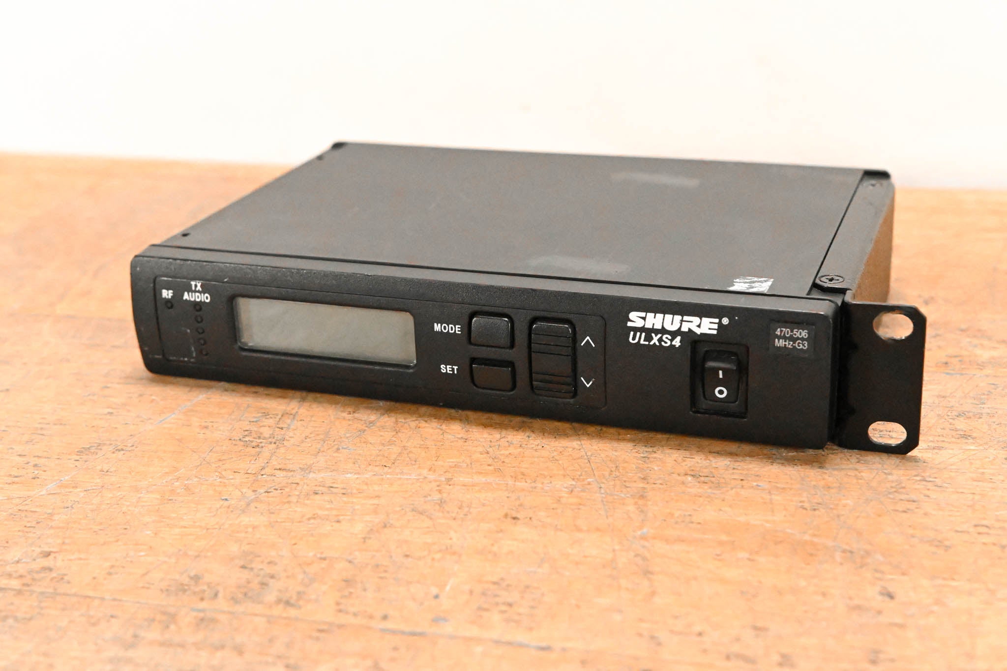 Shure ULXS4 Wireless Receiver - G3 Band: 470-506 MHz (NO POWER SUPPLY)