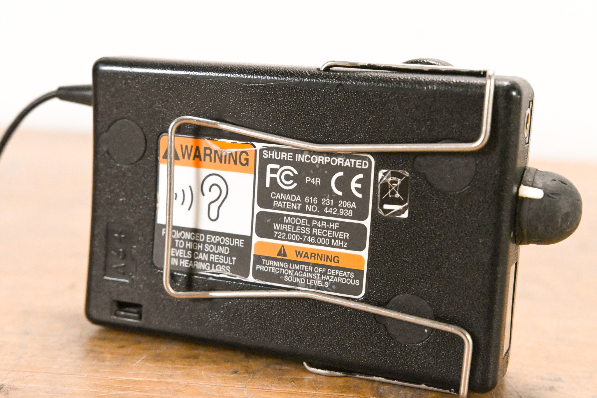 Shure P4R-HF Receiver for PSM 400 Personal Monitor System - 722-746 MHz