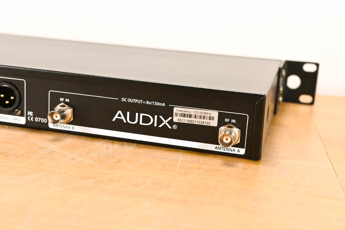 Audix R42 Dual Wireless Receiver w/ one B60 Bodypack - A Band (NO PSU)