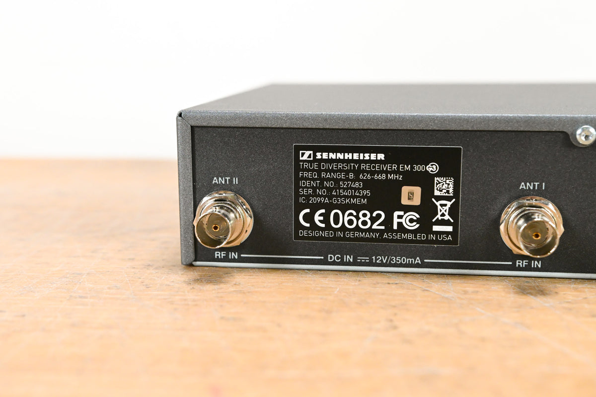 Sennheiser ew 300 G3 Handheld Wireless System 626-668MHz NO POWER SUPPLY