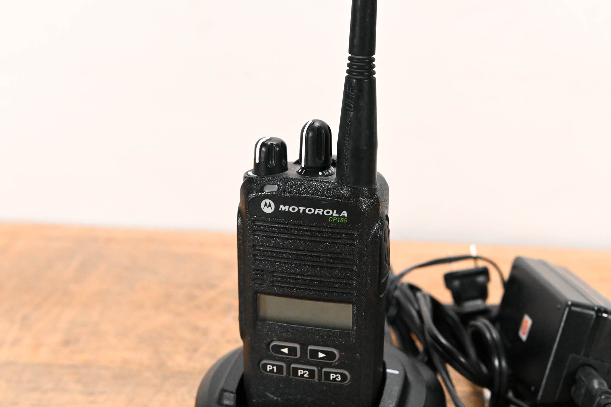 Motorola CP185 Portable Two-Way Radio with PMLN5228A Charger