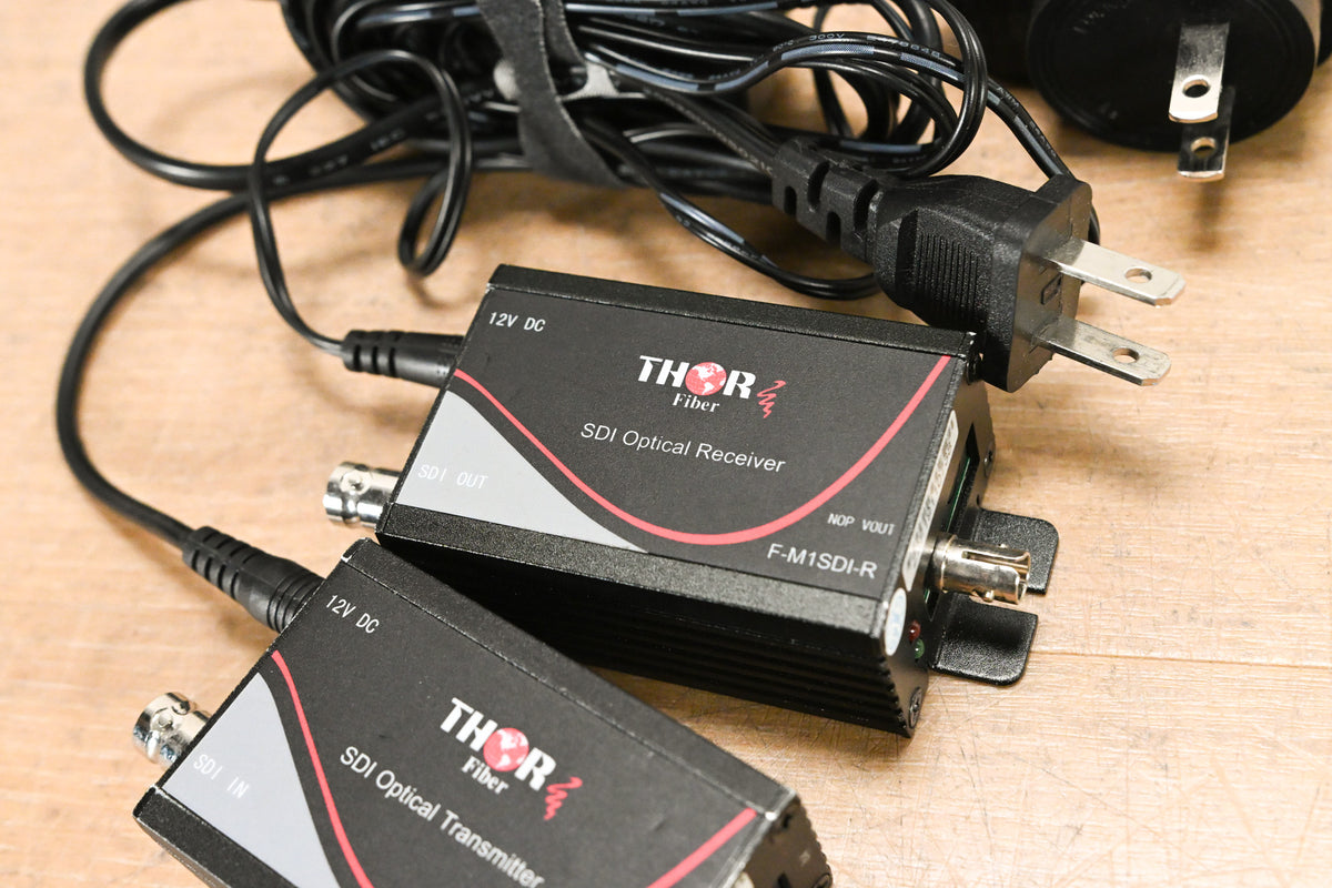 Thor Broadcast F-M1SDI-T/R SDI Fiber Optic Transmitter & Receiver Set