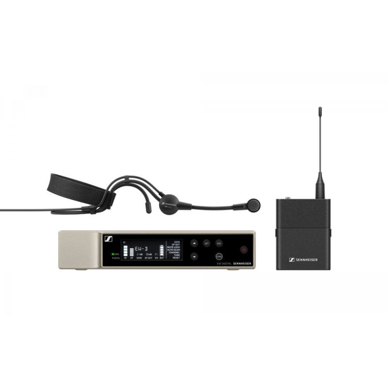 Digital wireless headmic set