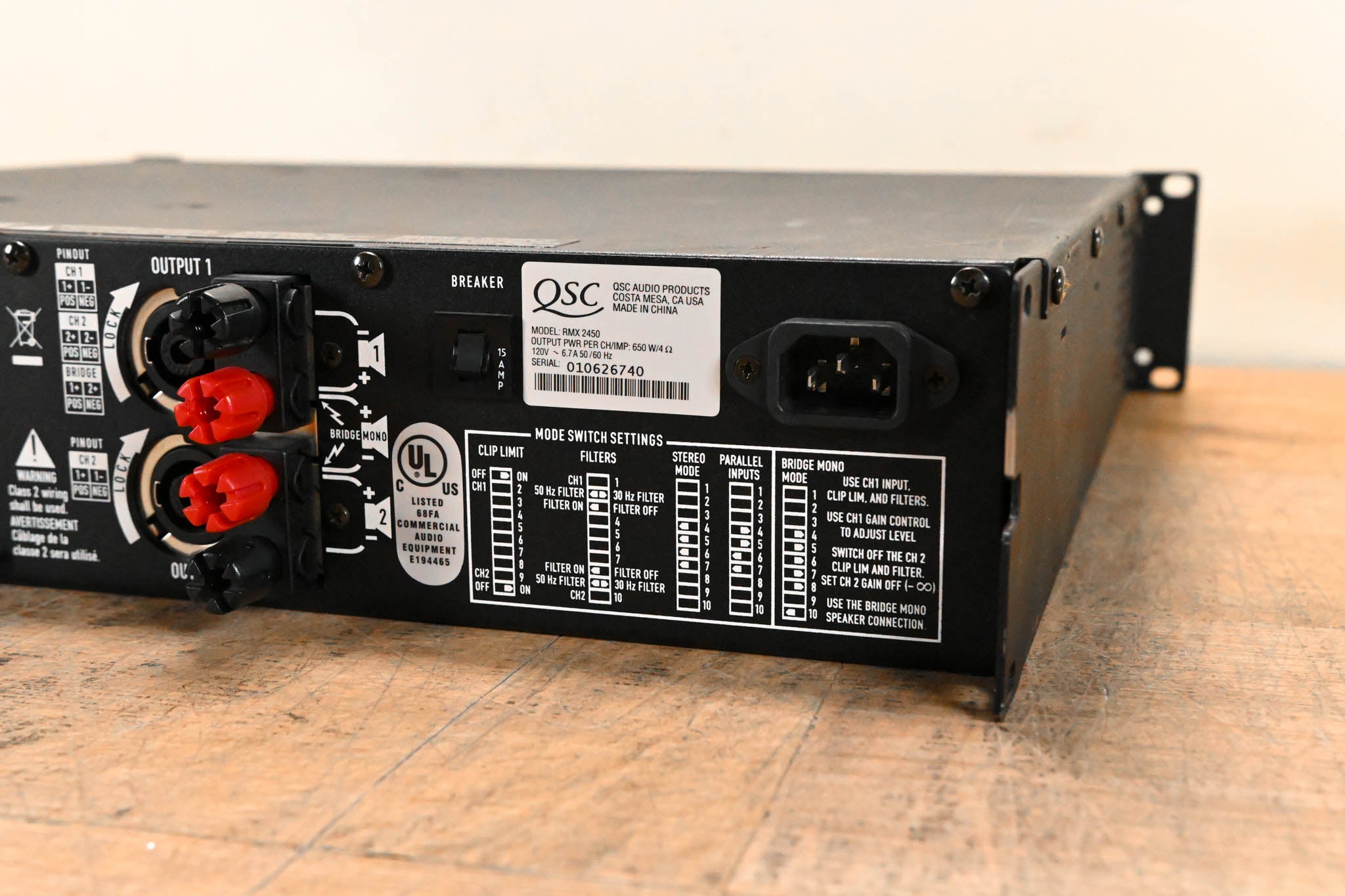 QSC RMX2450 2-Channel Power Amplifier