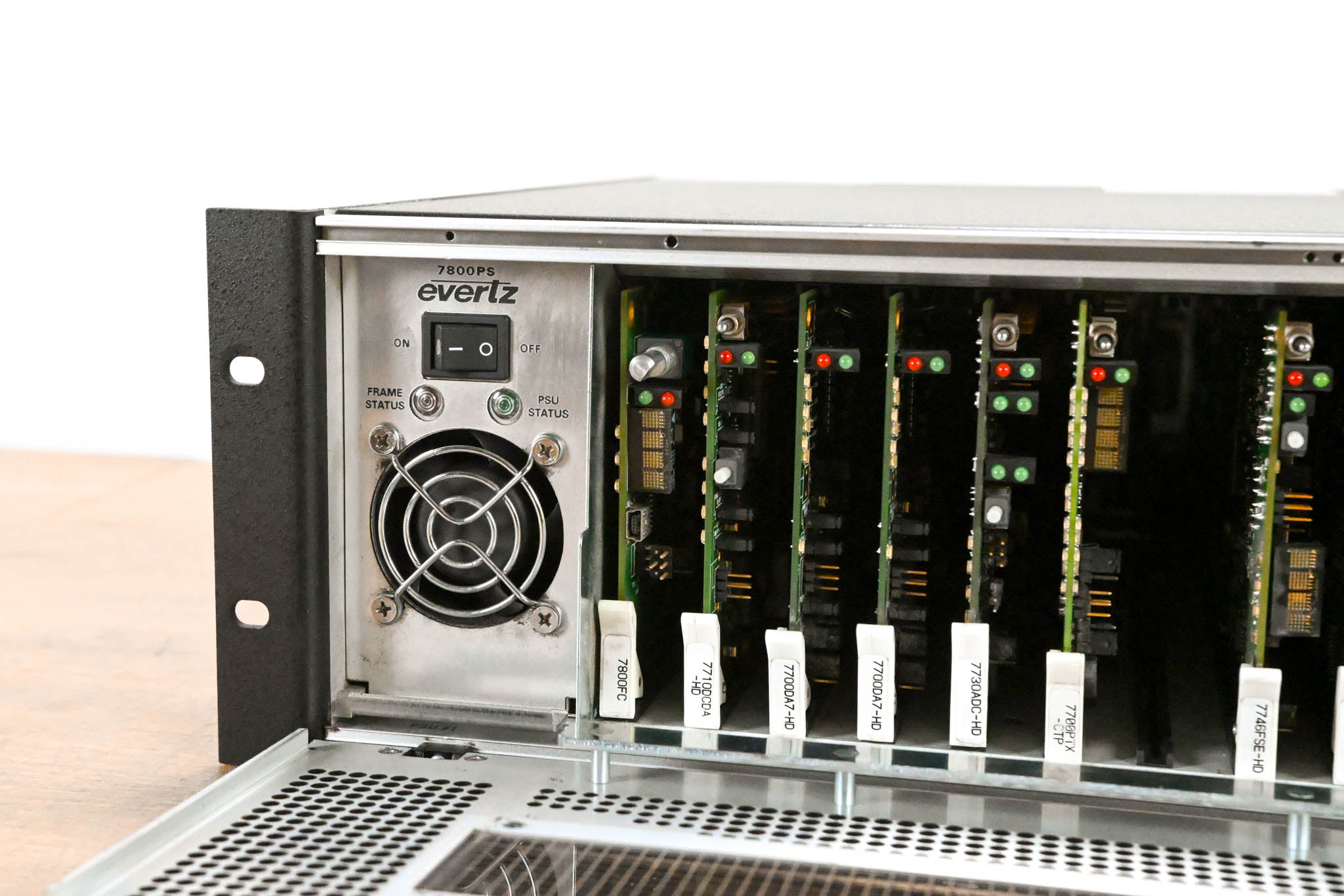 Evertz 7800FR 3RU Rackmount MultiFrame with Cards