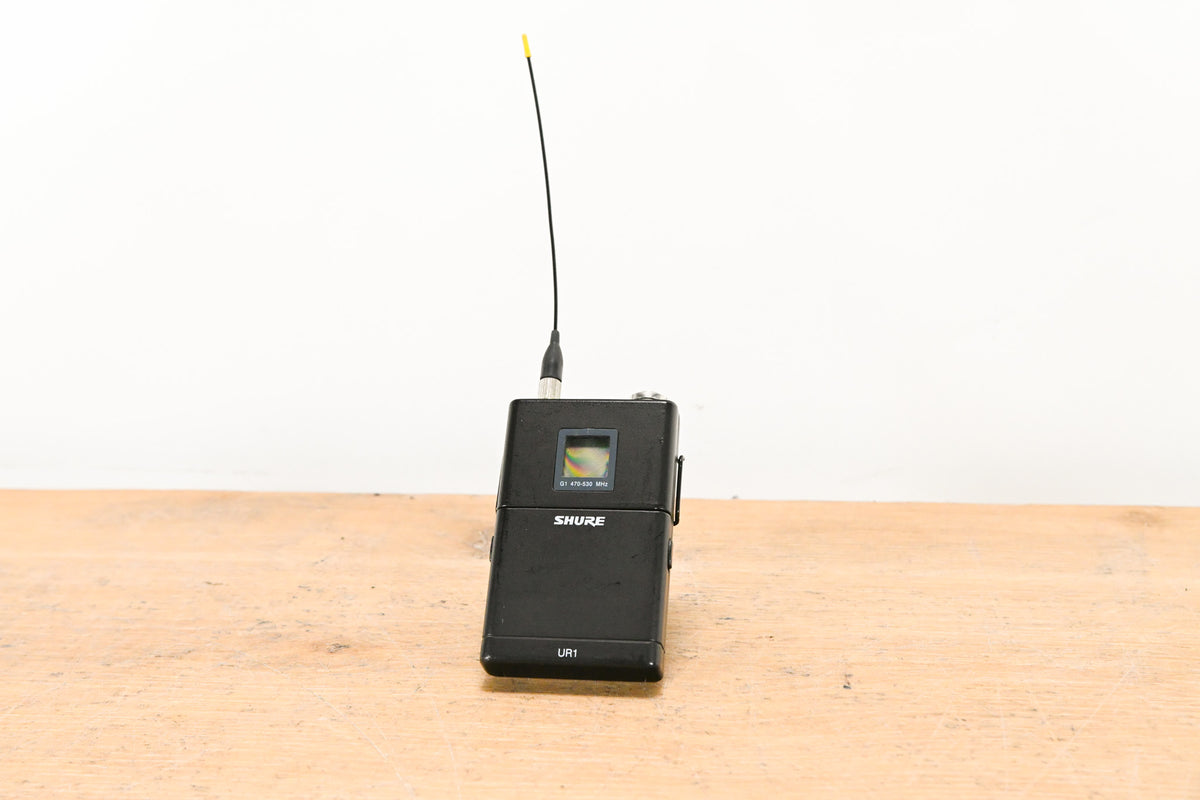 Shure UR1 Wireless Bodypack Transmitter - G1 Band: 470-530 MHz