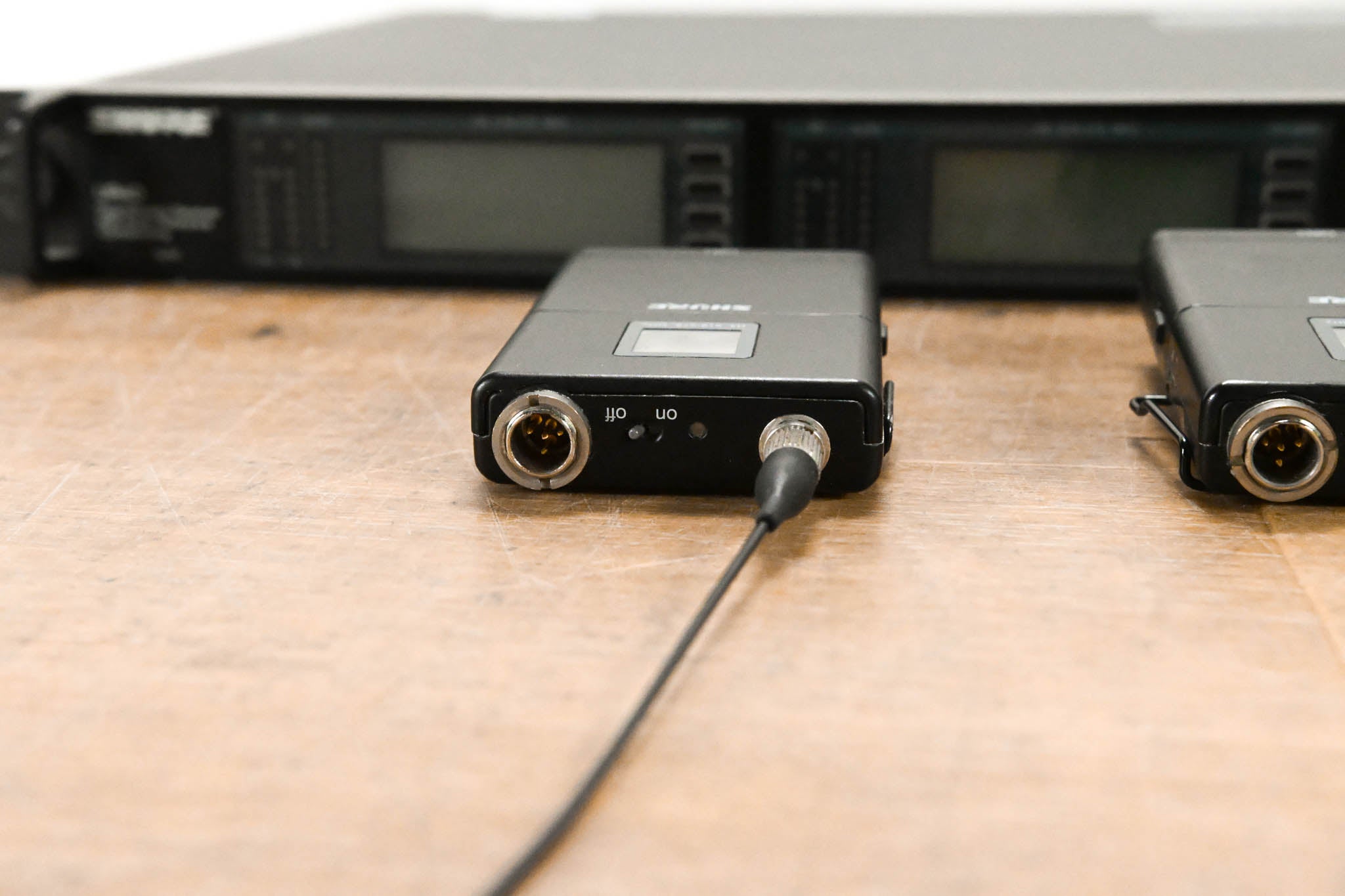 Shure UR4D Wireless Receiver w/ two UR1 Bodypack Transmitters - H4 Band
