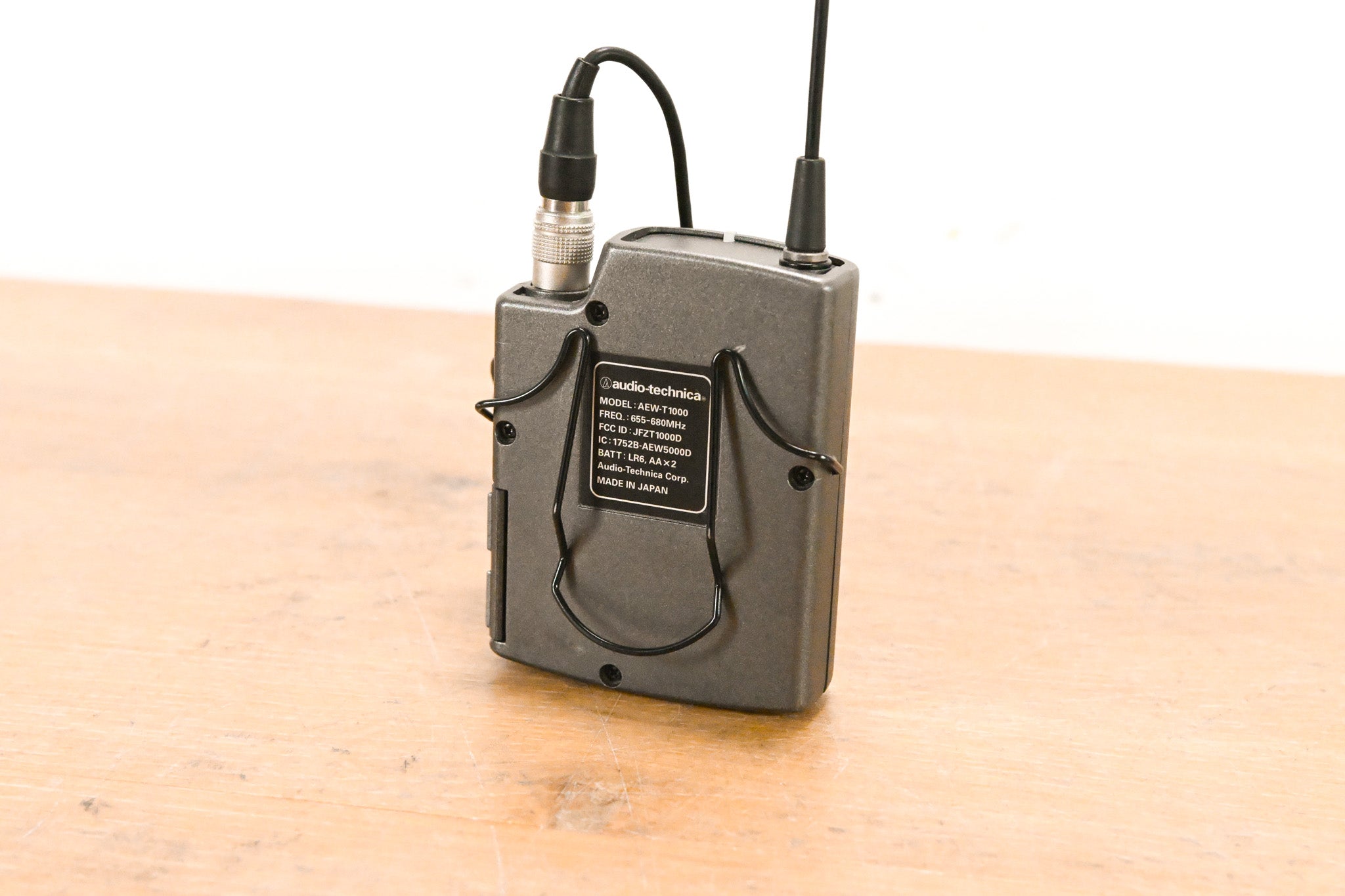 Audio-Technica AEW-T1000 Wireless Bodypack w/ Lavalier Mic - 655-680 MHz