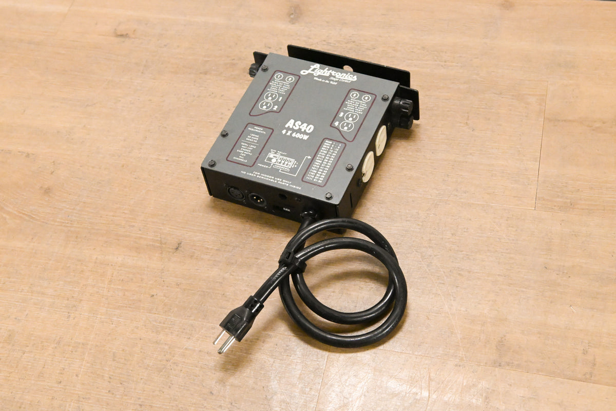 Lightronics AS-40 4-Channel Portable Dimmer, 600W per Channel