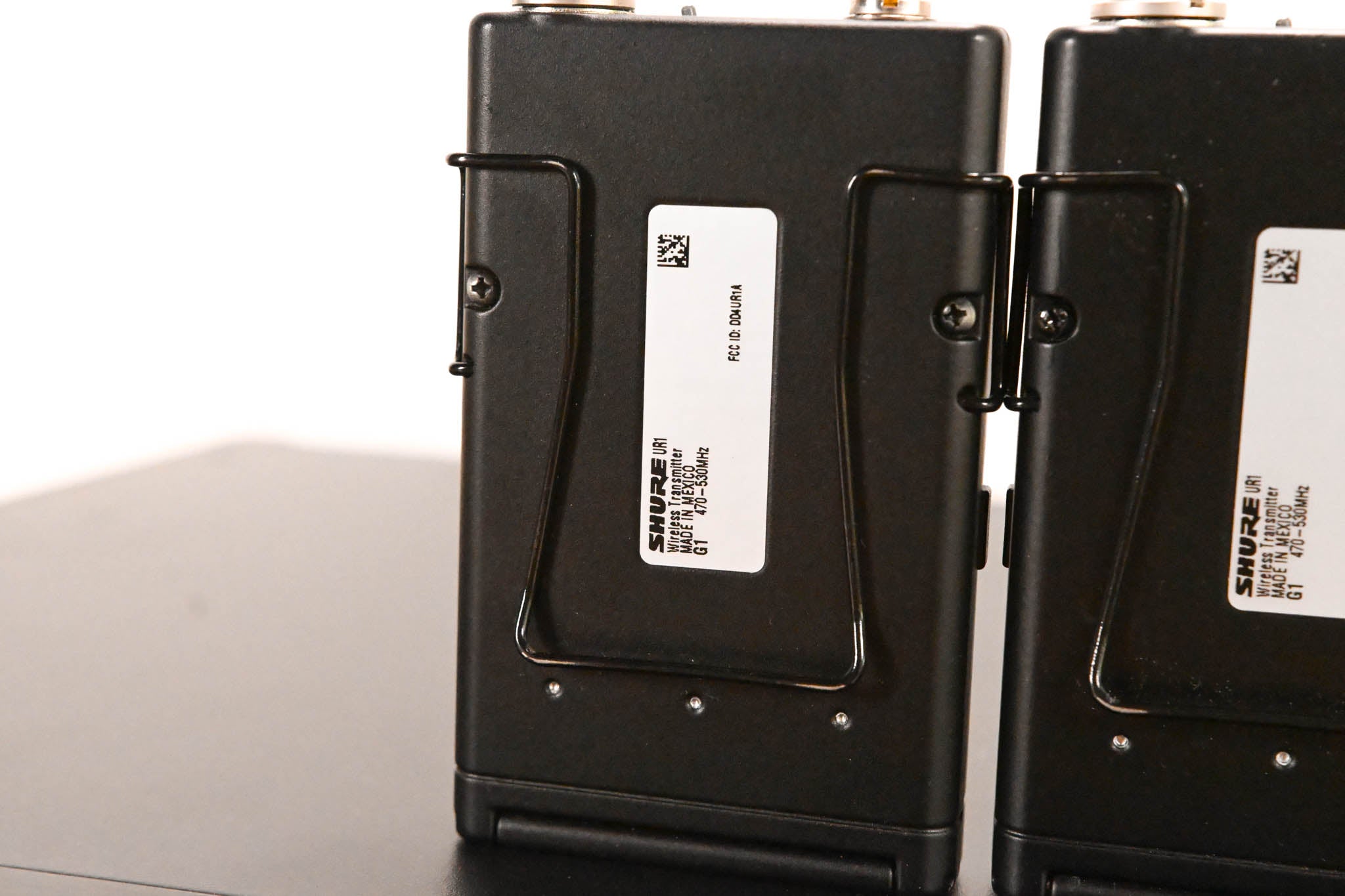 Shure UR4D+ Dual Wireless Receiver with two UR1 Bodypacks - G1 Band