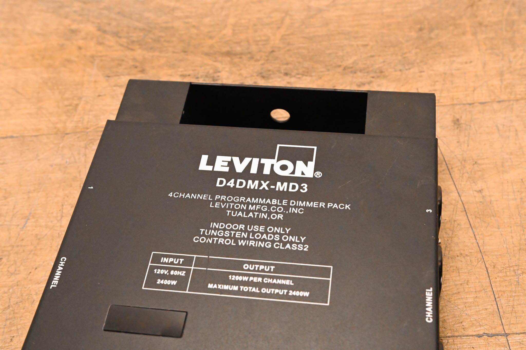 Leviton D4DMX-MD3 4-Channel Programmable Dimmer Pack