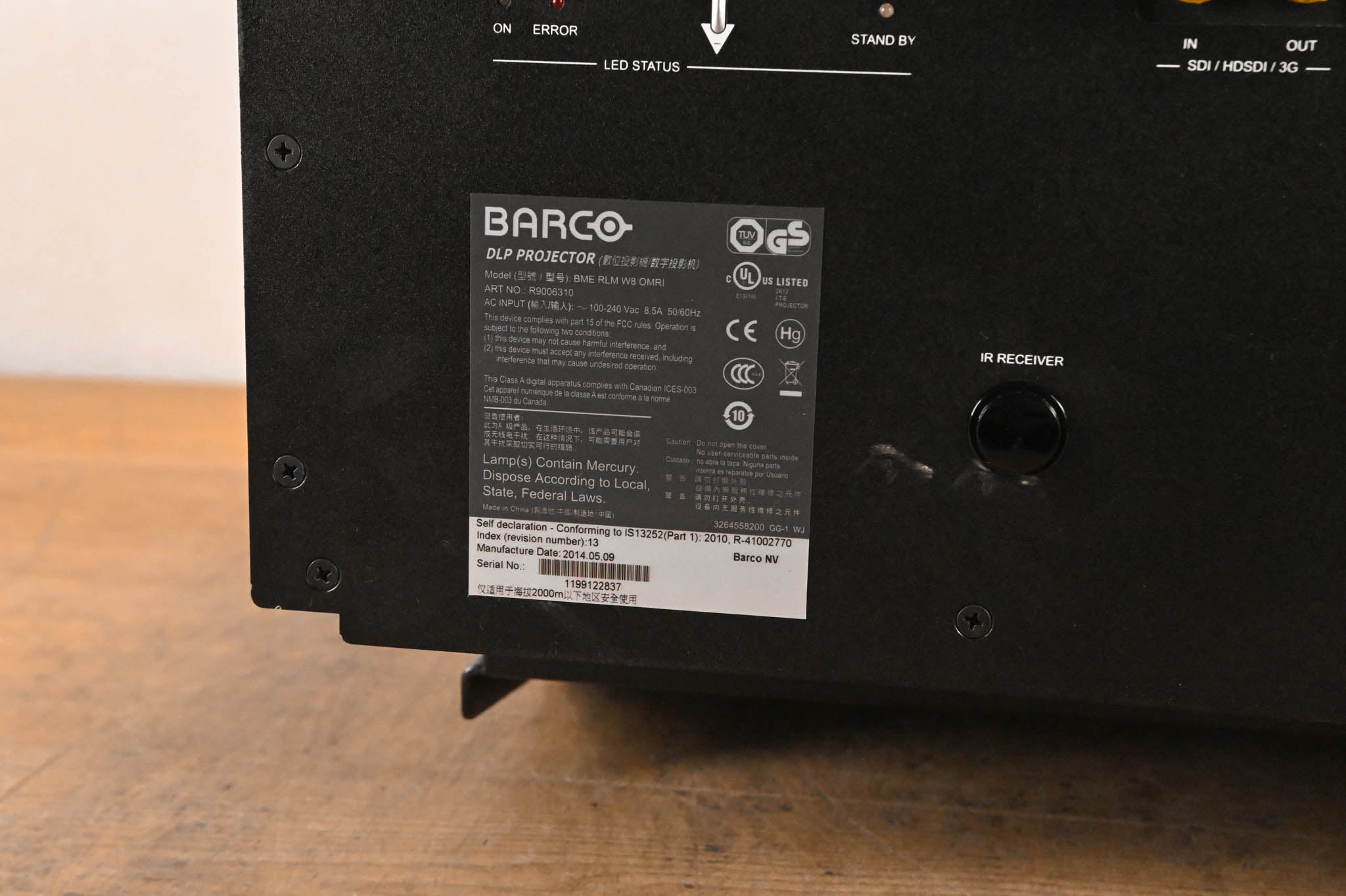 Barco RLM-W8 8,000 Lumen WUXGA Large Venue Projector