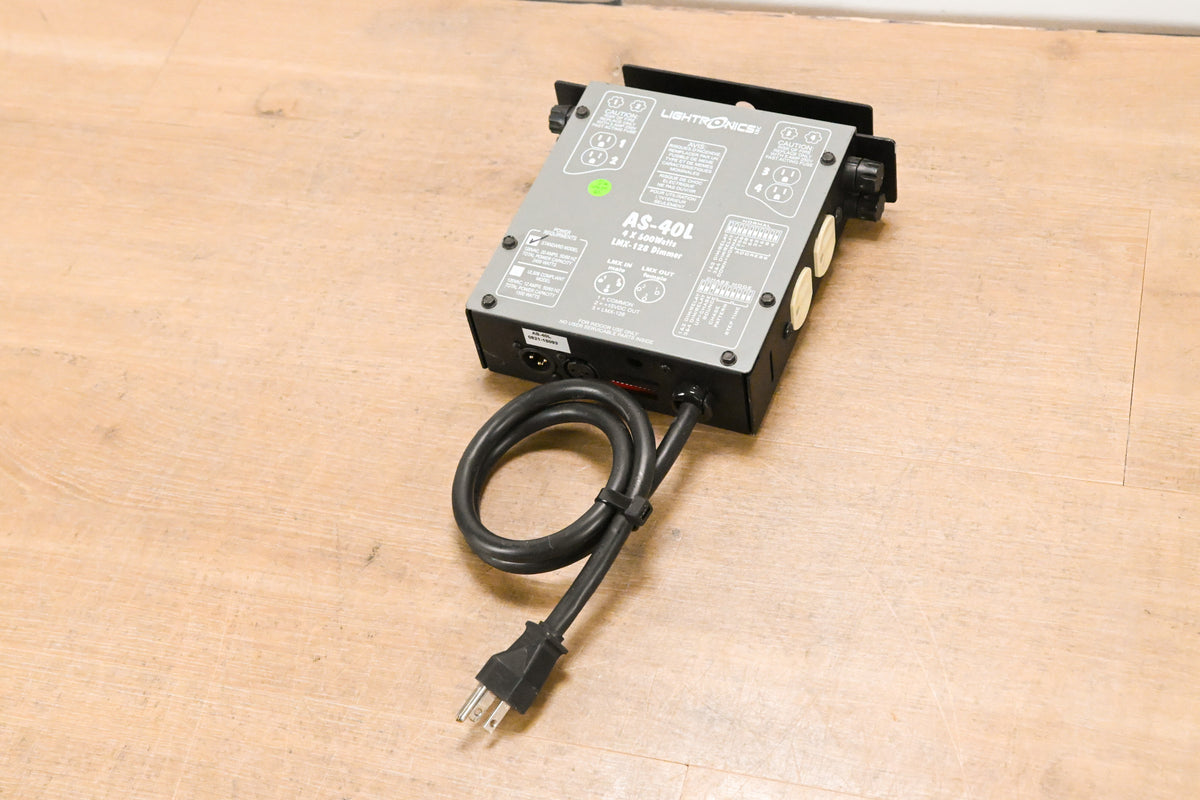 Lightronics AS-40L 4-Ch Portable Dimmer w/ LMX-128, 600W per Channel