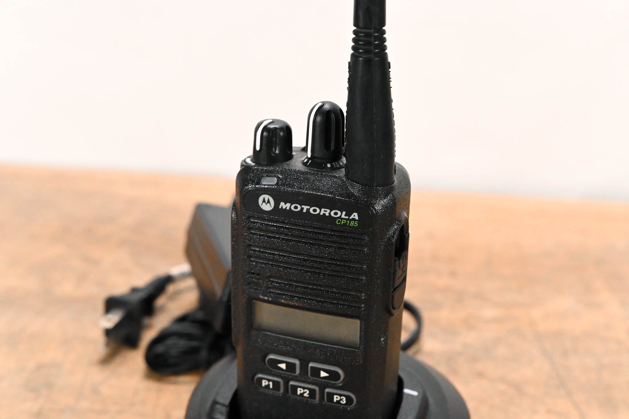 Motorola CP185 Portable Two-Way Radio with PMLN5228A Charger