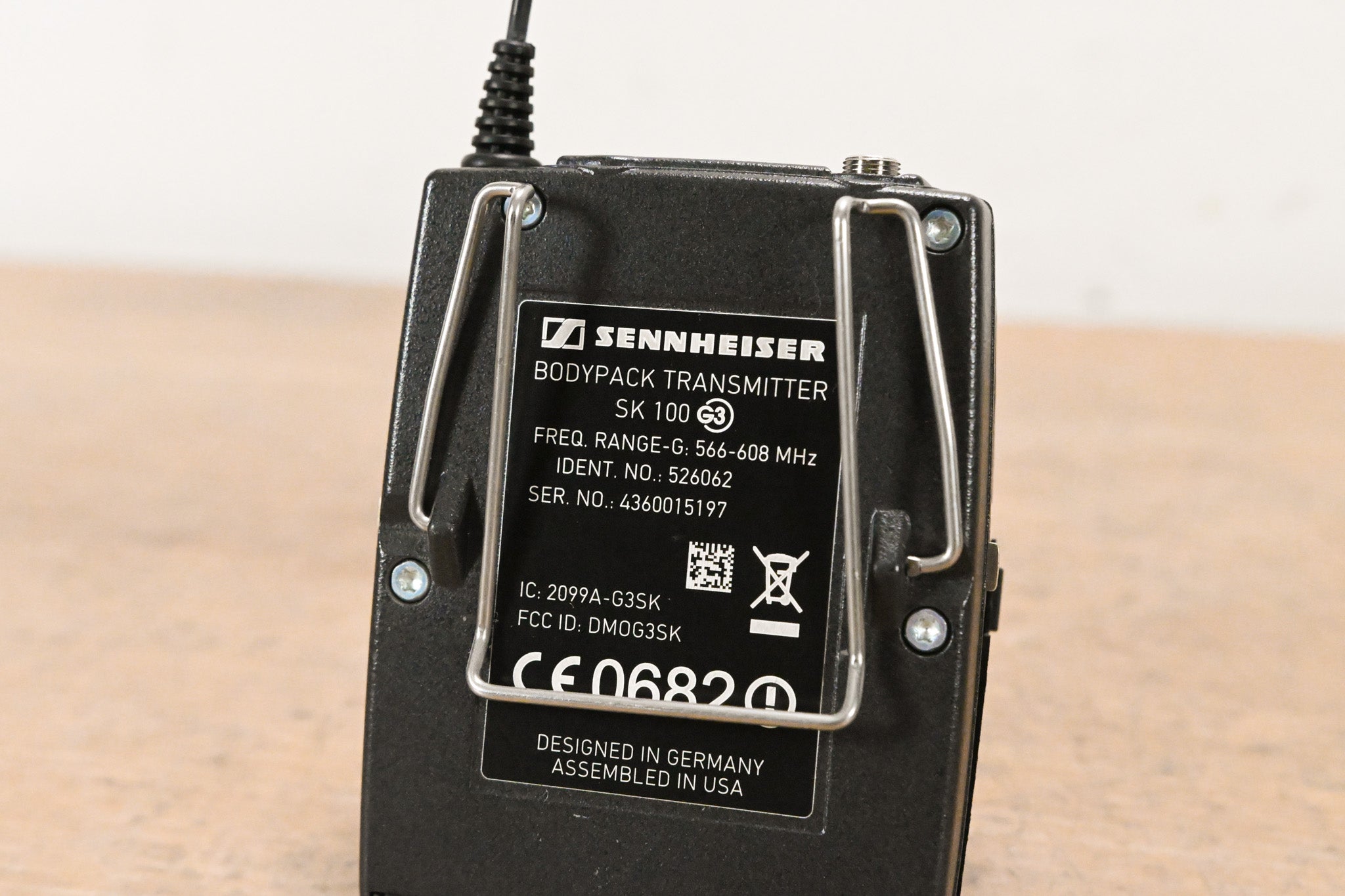 Sennheiser ew 100 G3 Bodypack Wireless System 566-608MHz NO POWER SUPPLY