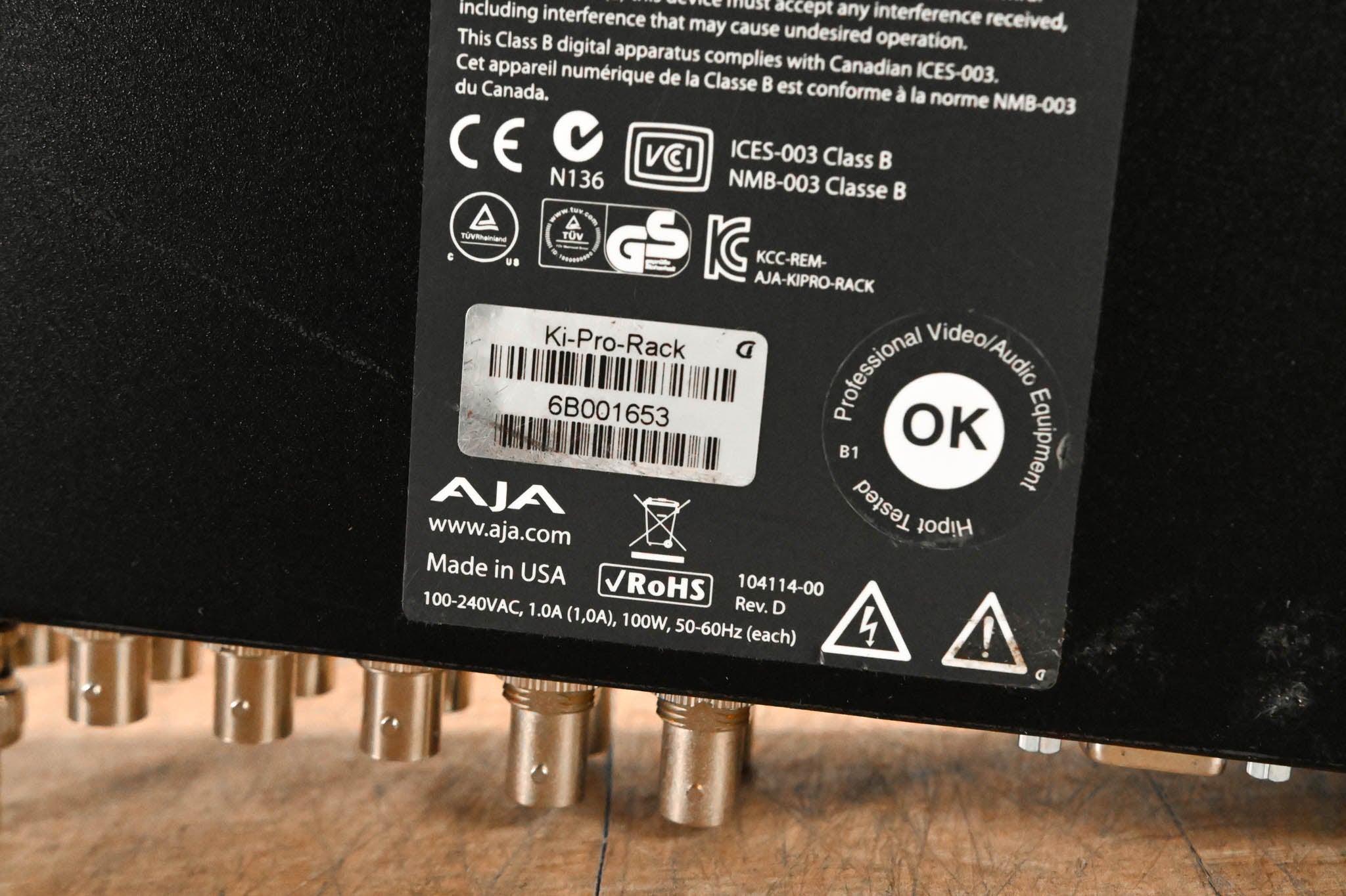 AJA Ki Pro Rack File-Based 1RU Video Recorder and Player