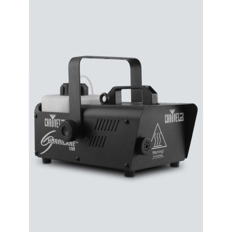 Included timer remote controls the output of fog f