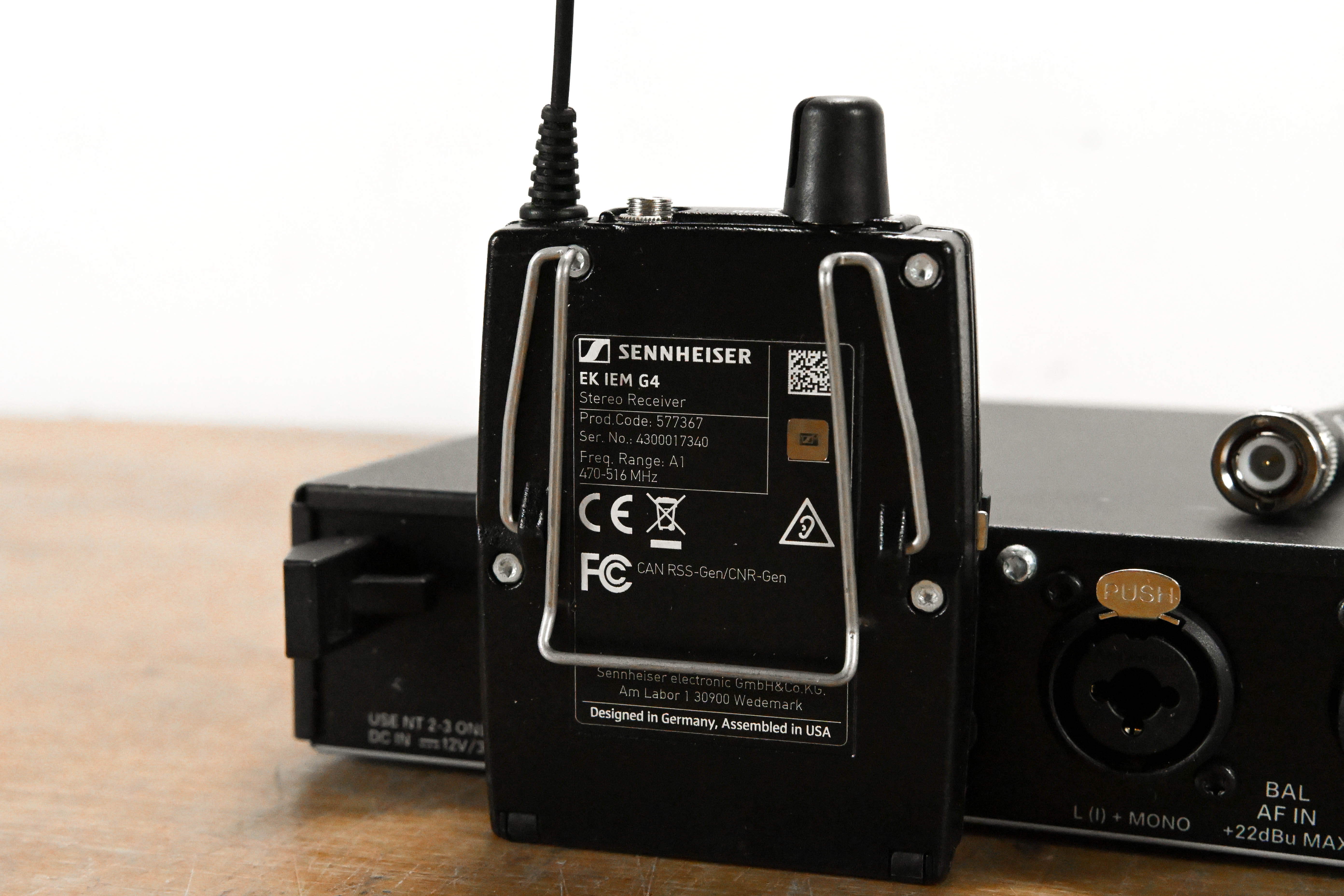 Sennheiser ew IEM G4 Wireless IEM System 470-516 MHz (NO POWER SUPPLY)