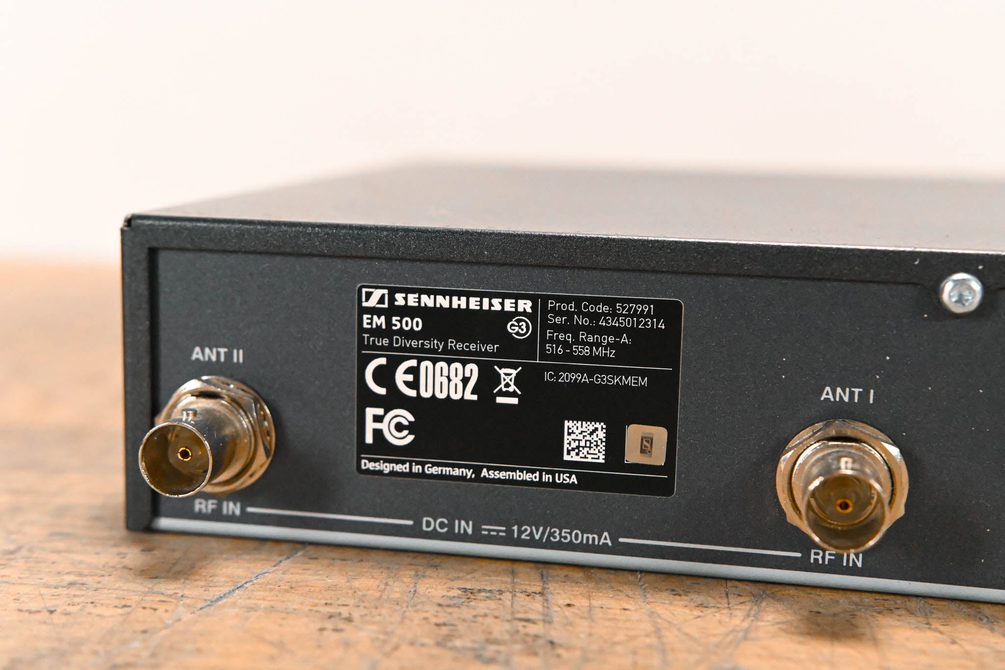 Sennheiser EM 500 G3 Wireless Receiver - 516-558 MHz (NO POWER SUPPLY)