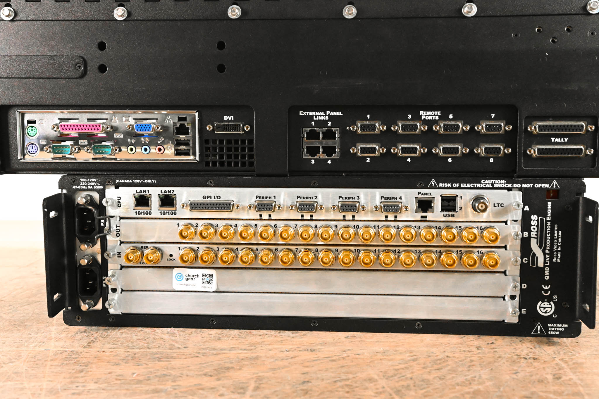 Ross Vision QMD 2 M/E Video Switcher with Vision 2 Panel and Touchscreen