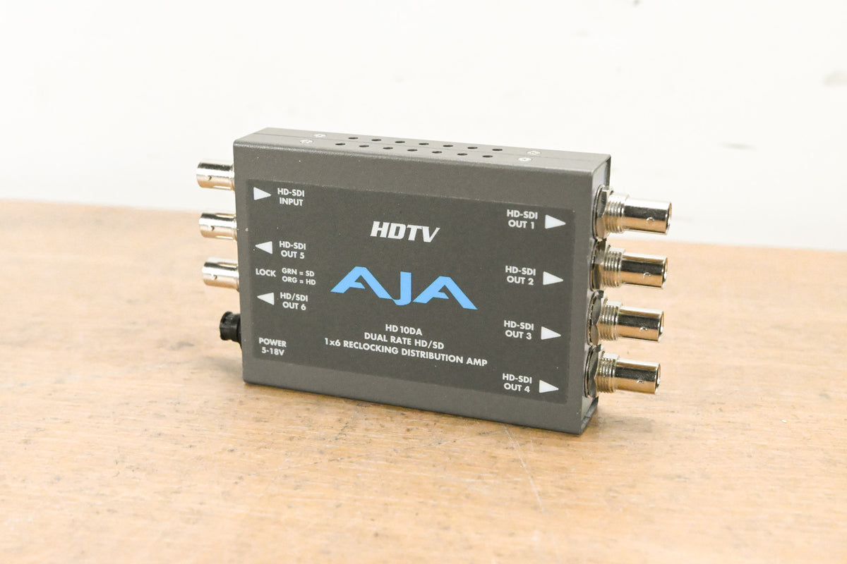 AJA HD10DA 1x6 Distribution Amplifier (NO POWER SUPPLY)