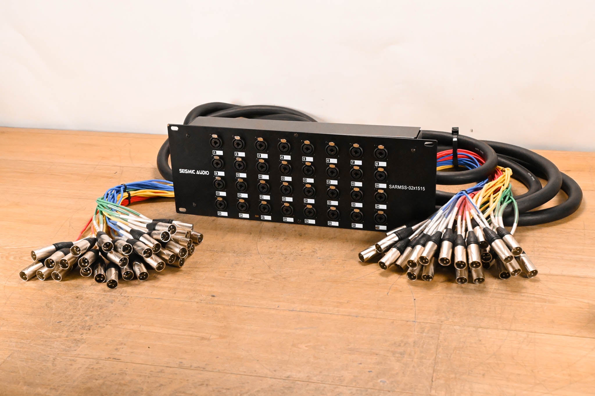 Seismic Audio SARMSS-32x1515 - 32-CH XLR TRS Combo Splitter Snake Cable