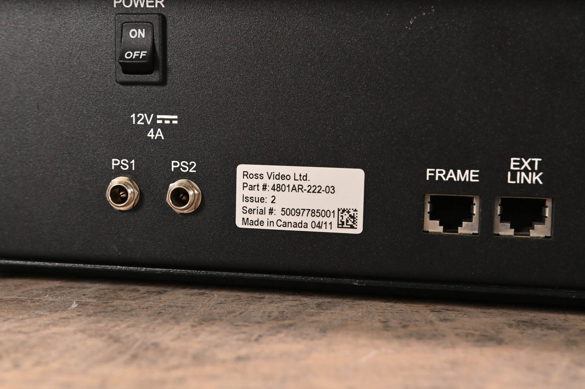 Ross 4801AR-222-03 CrossOver Control Panel (NO POWER SUPPLY)