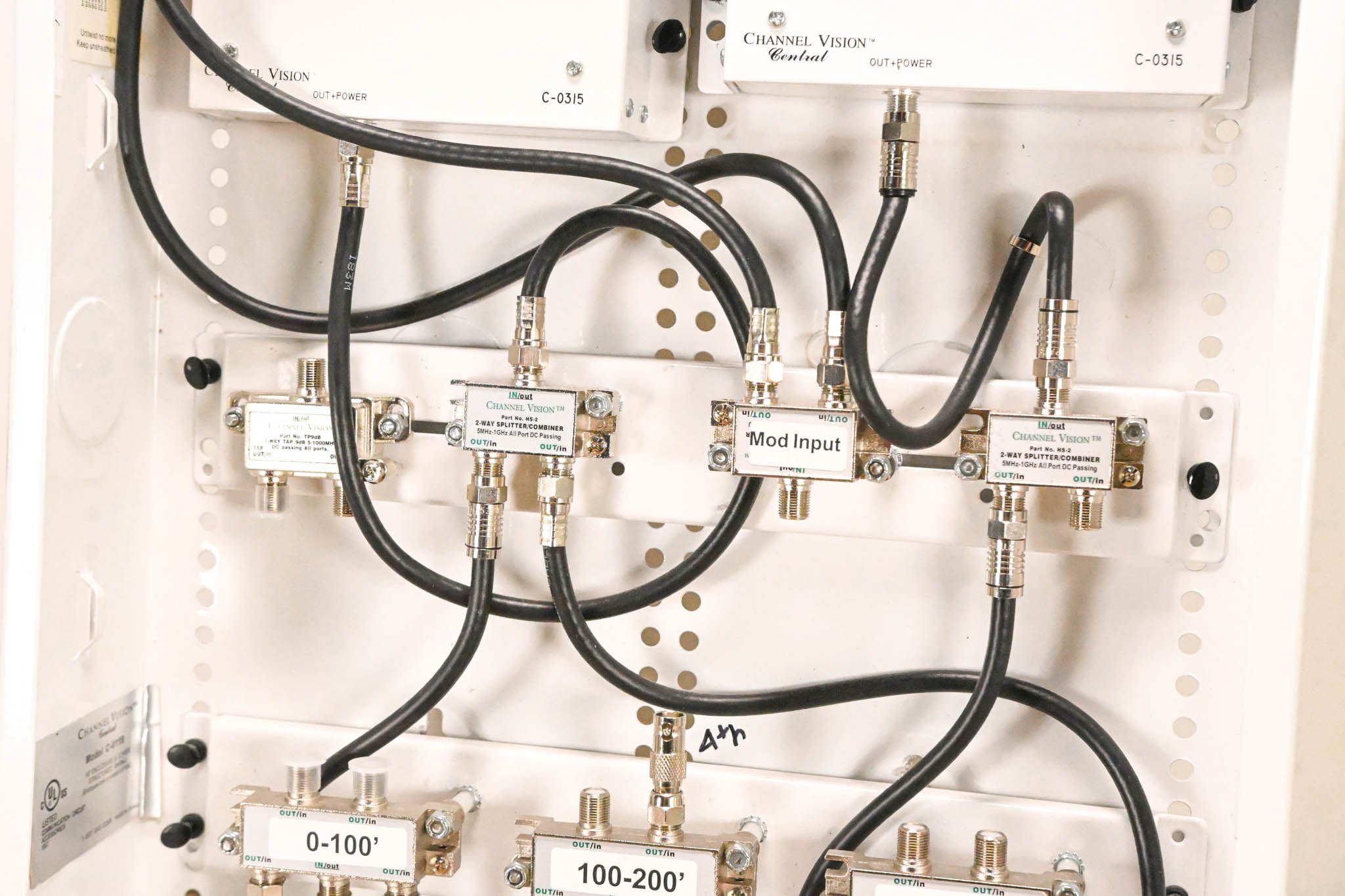 Channel Vision DP-3/12-II Amplified RF Coax Distribution Panel